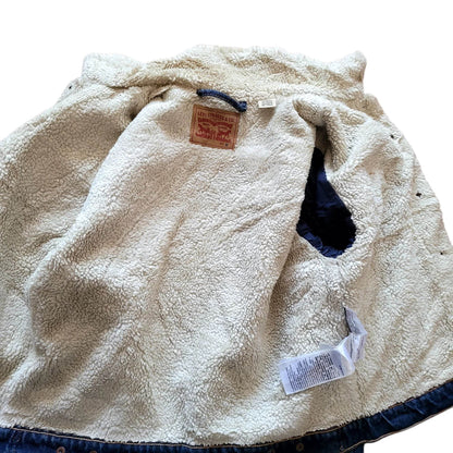Levi’s Sherpa - Lined Trucker Jacket – Youth or Ladies Size M - USASTARFASHION