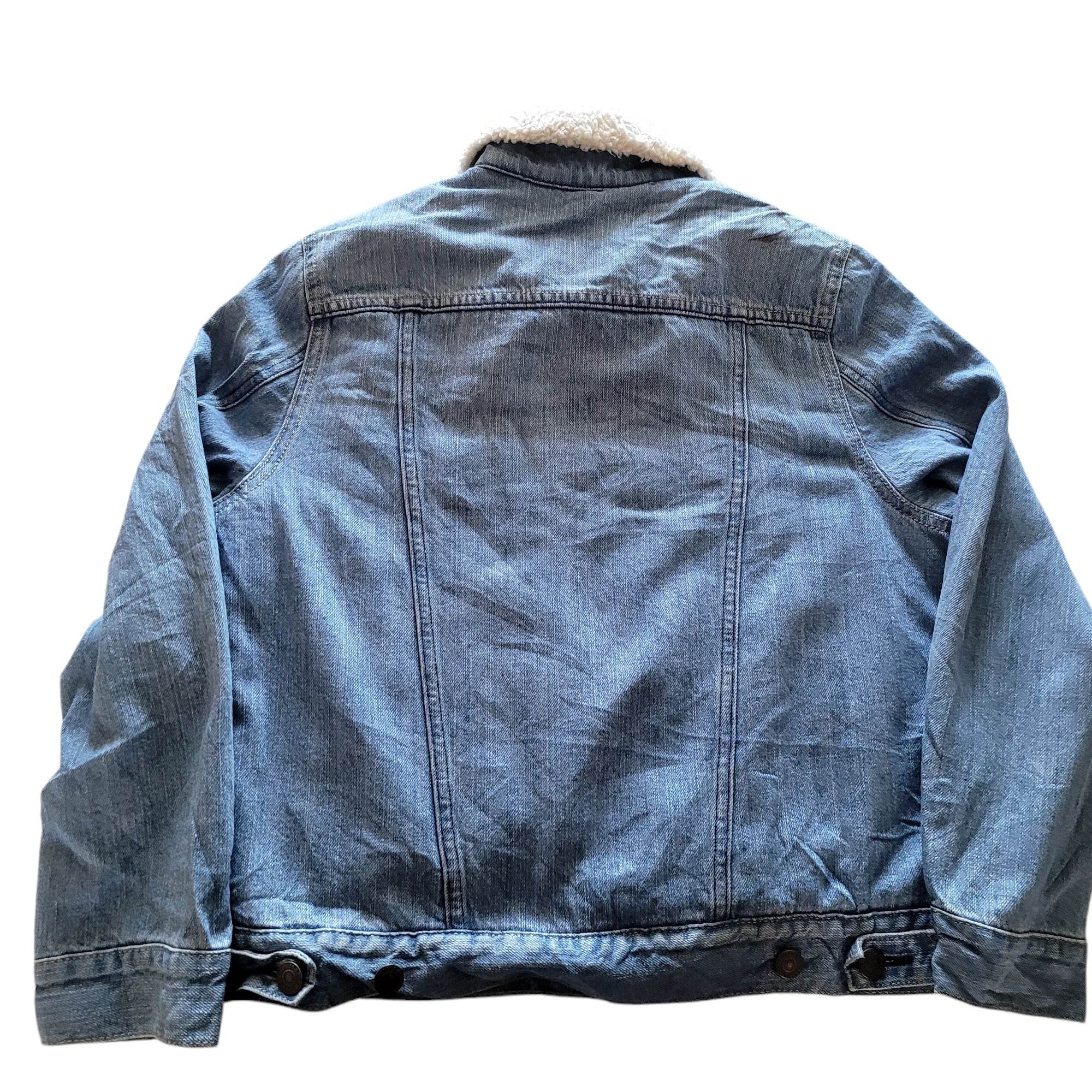 Vintage Levi’s Sherpa Denim Trucker Jacket – Youth M (10–12) - USASTARFASHION