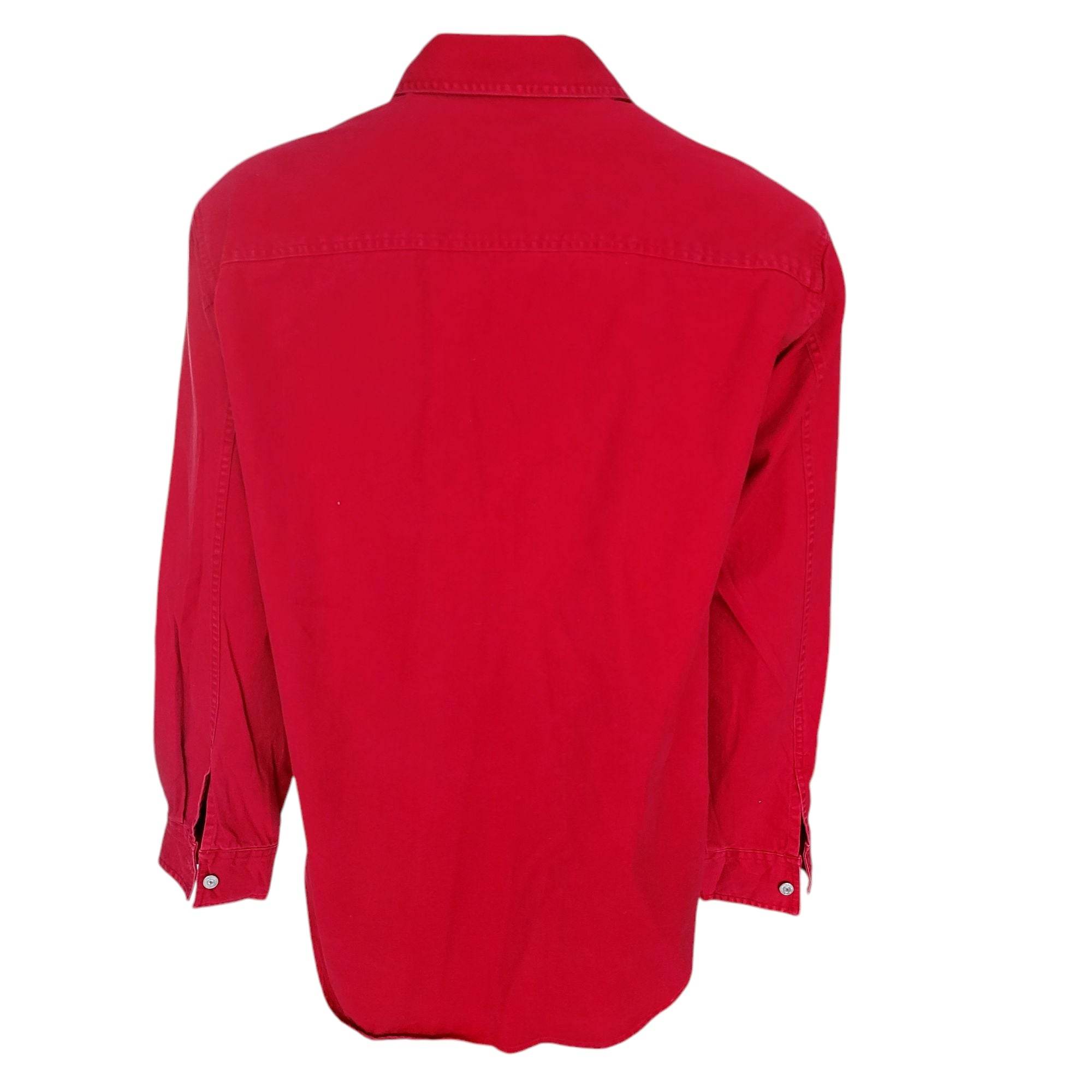 Vintage Levi’s Red Western Shirt – XL, USA Made, Regular Fit - USASTARFASHION