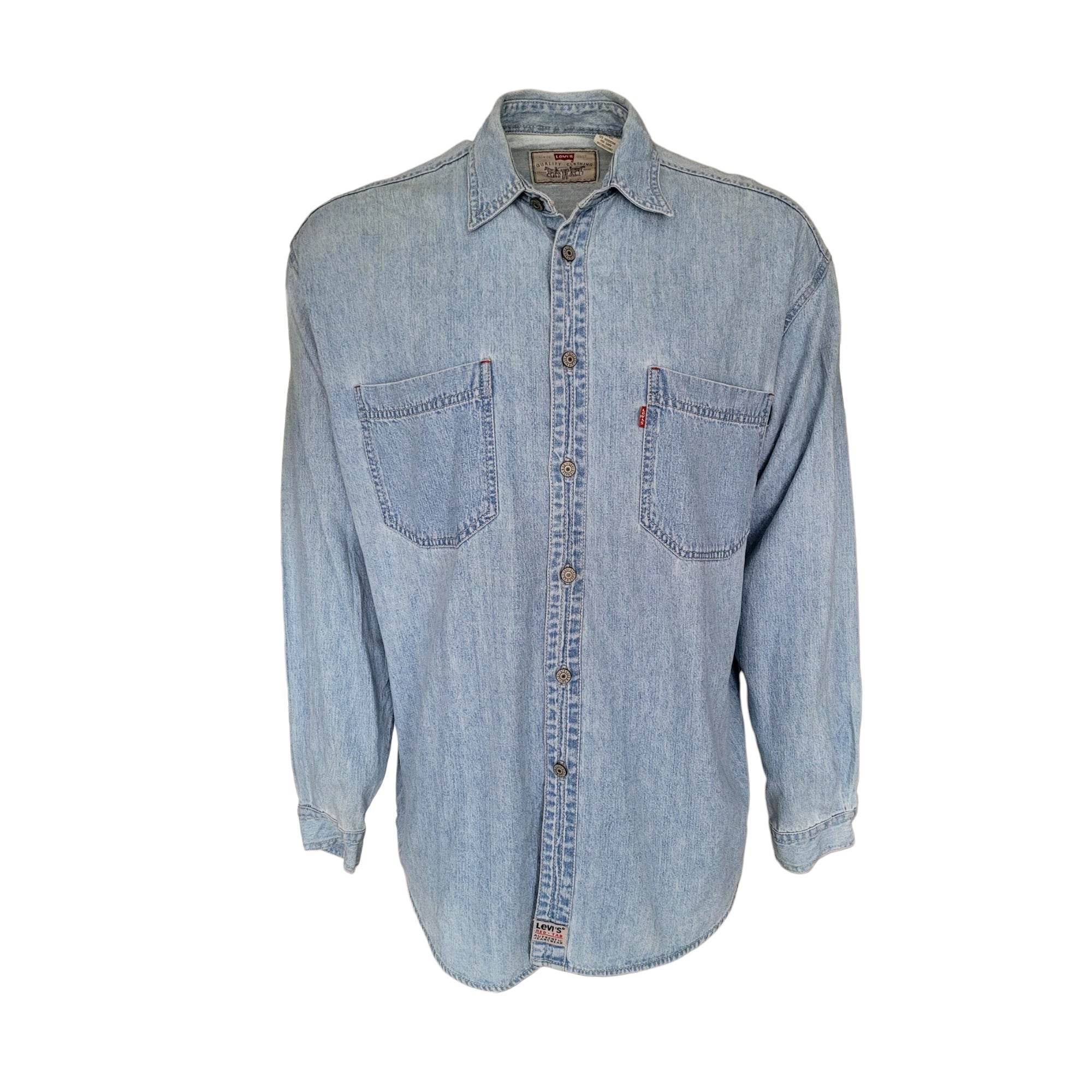Levi’s White Authentic Western Shirt – Size M - USASTARFASHION