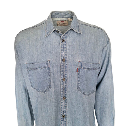 Levi’s White Authentic Western Shirt – Size M - USASTARFASHION