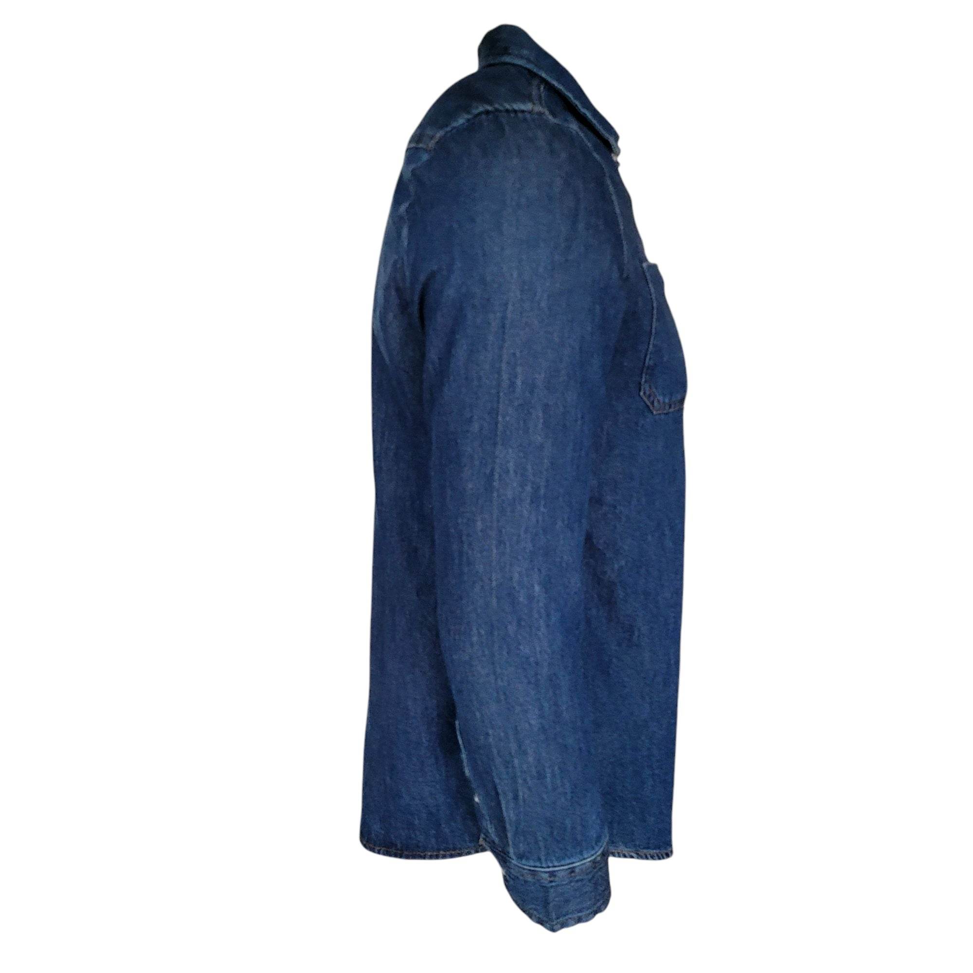 Vintage Wrangler Ivey’s Bar - B - Que Denim Shirt – XL (Husky) - USASTARFASHION