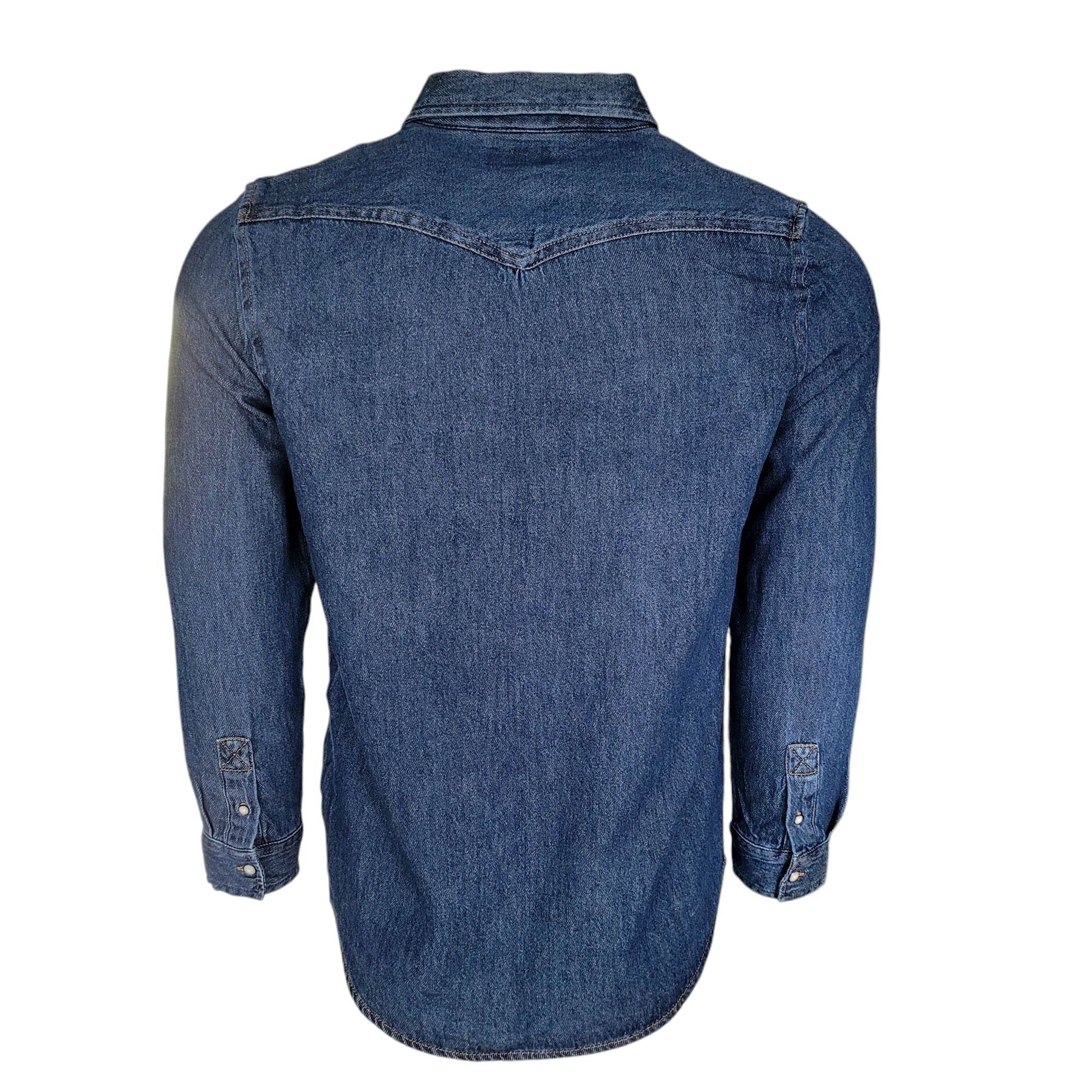 Vintage Wrangler Ivey’s Bar - B - Que Denim Shirt – XL (Husky) - USASTARFASHION