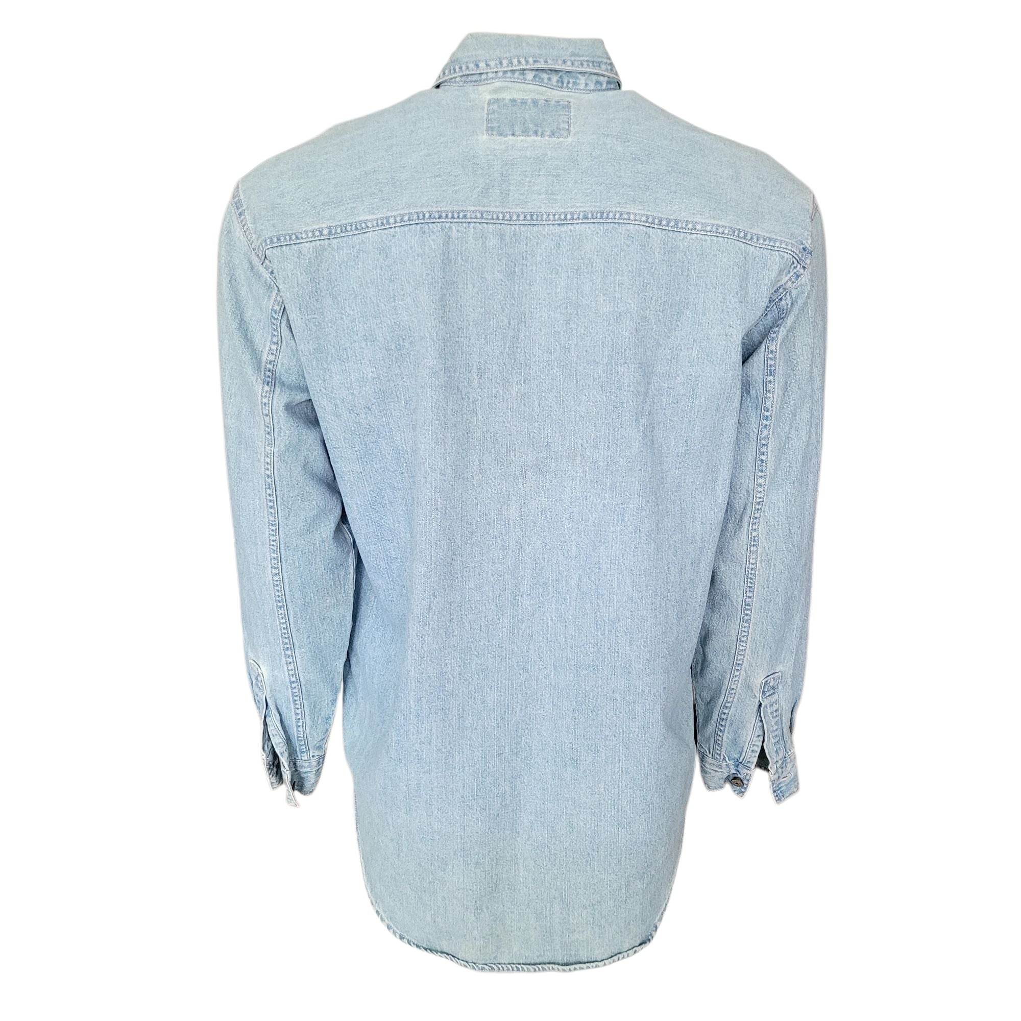 Vintage Levi’s Light Wash Denim Shirt – Size Small - USASTARFASHION