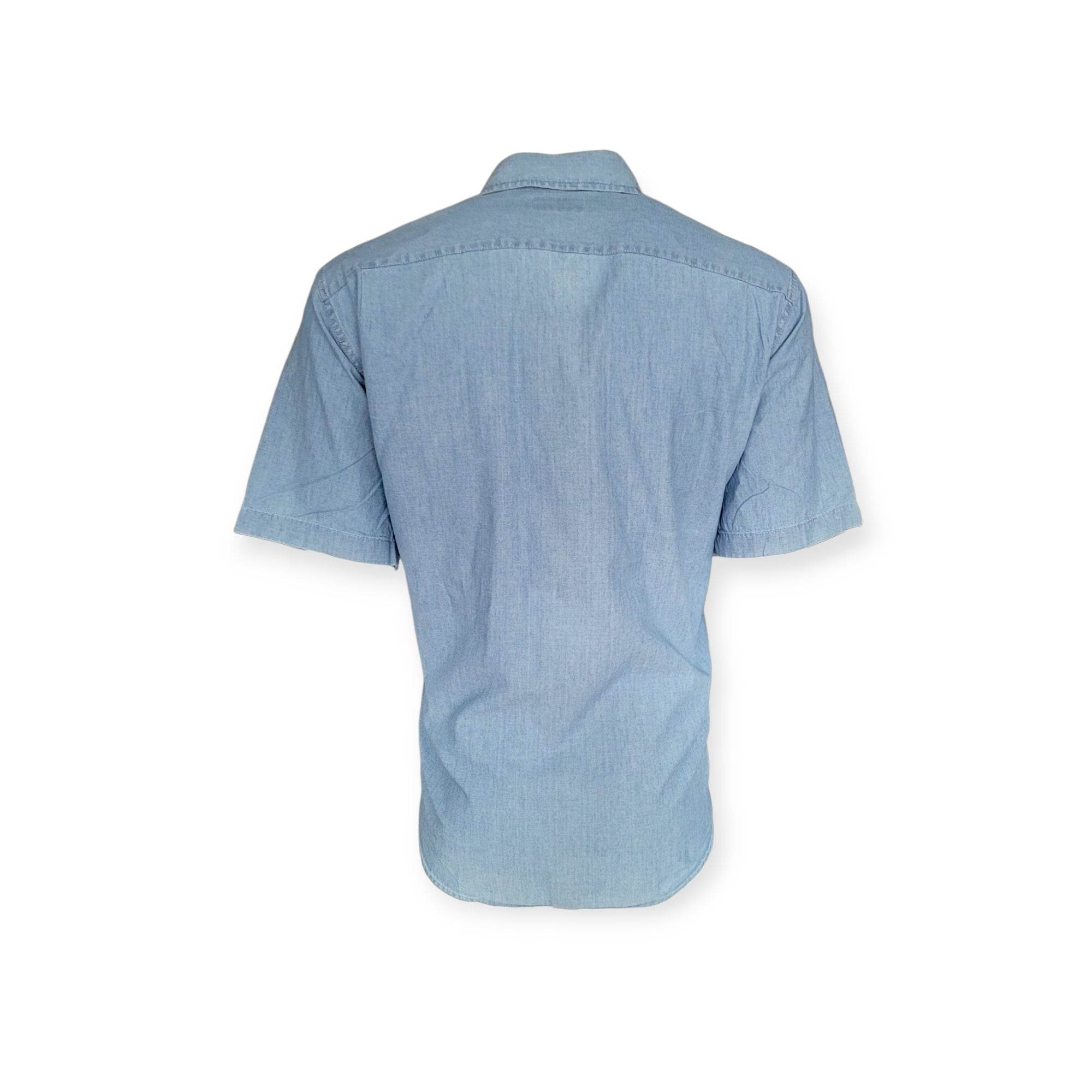 Vintage Wrangler Authentics Short Sleeve Denim Shirt – XL - USASTARFASHION