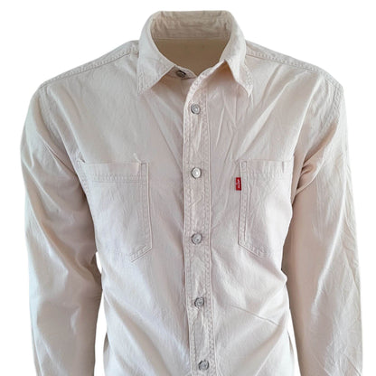 Vintage Levi’s White Western Denim Shirt – Size L - USASTARFASHION