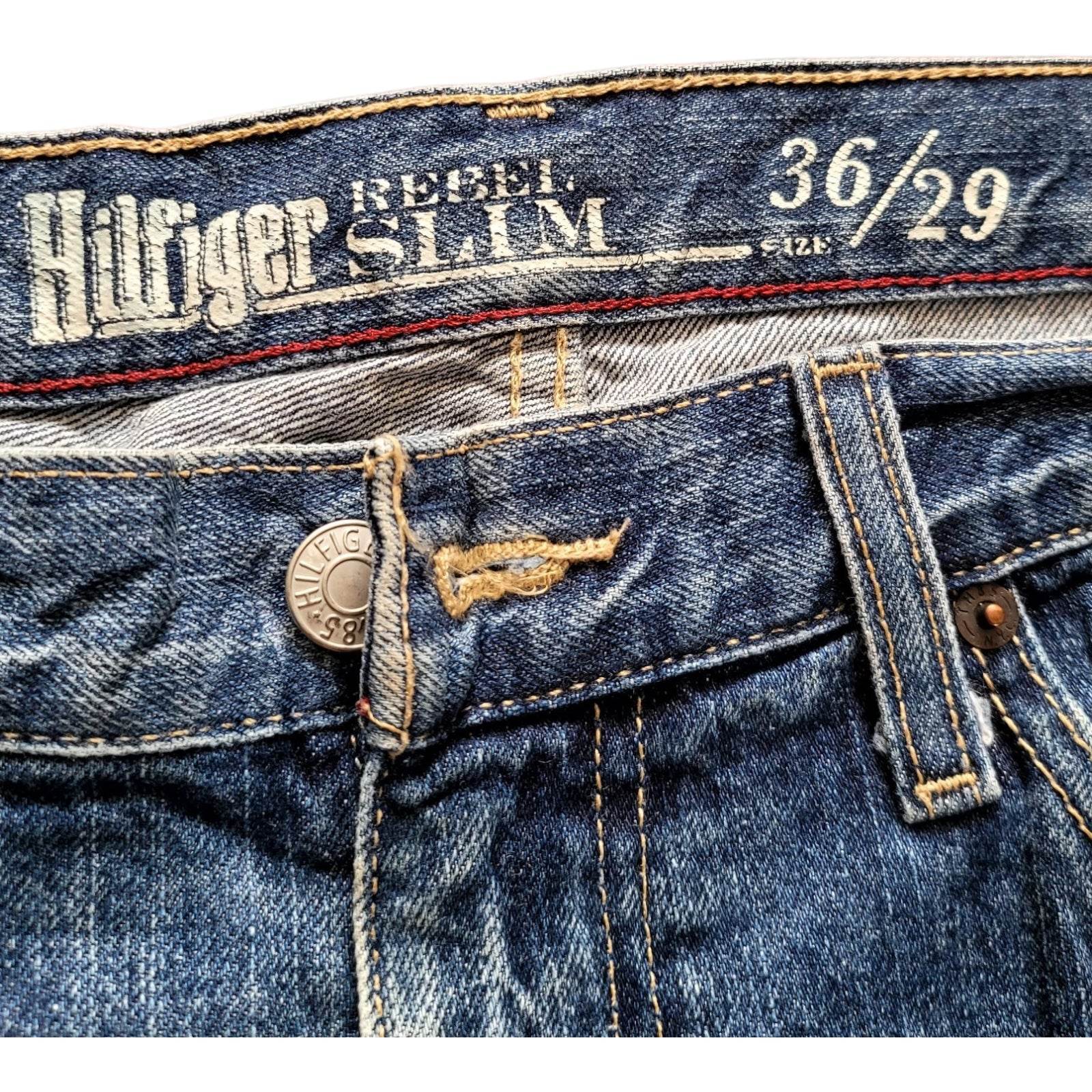 Vintage Tommy Hilfiger Rebel Slim Jeans – Size 36x29 - USASTARFASHION