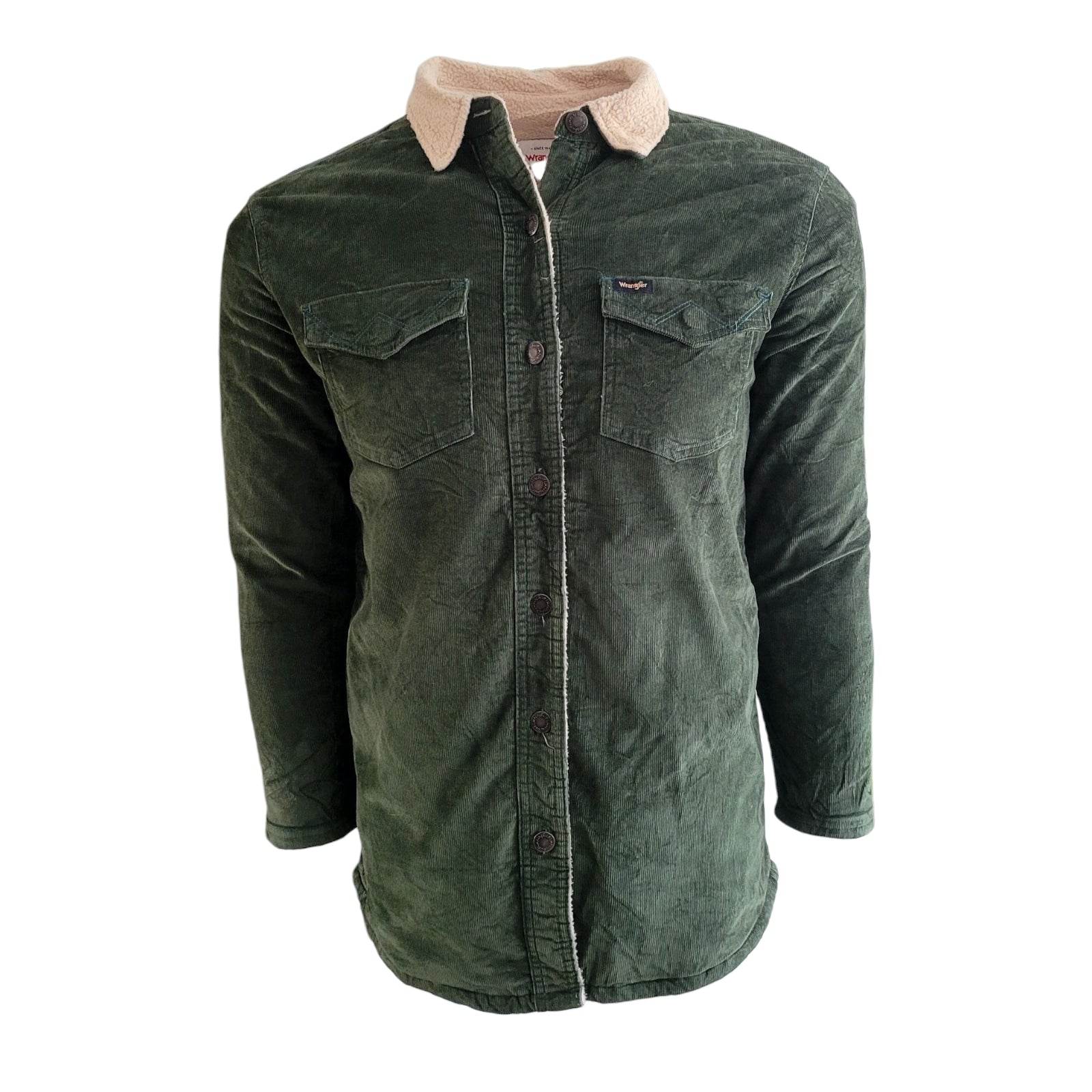 Vintage Wrangler Sherpa Lined Corduroy Jacket – Green, XS - USASTARFASHION