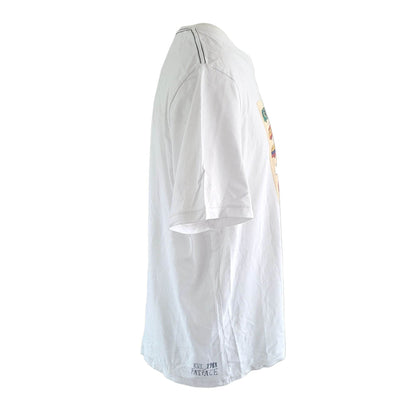 Fat Face Brazil 2014 Print T-Shirt – White, Size XXL - USASTARFASHION