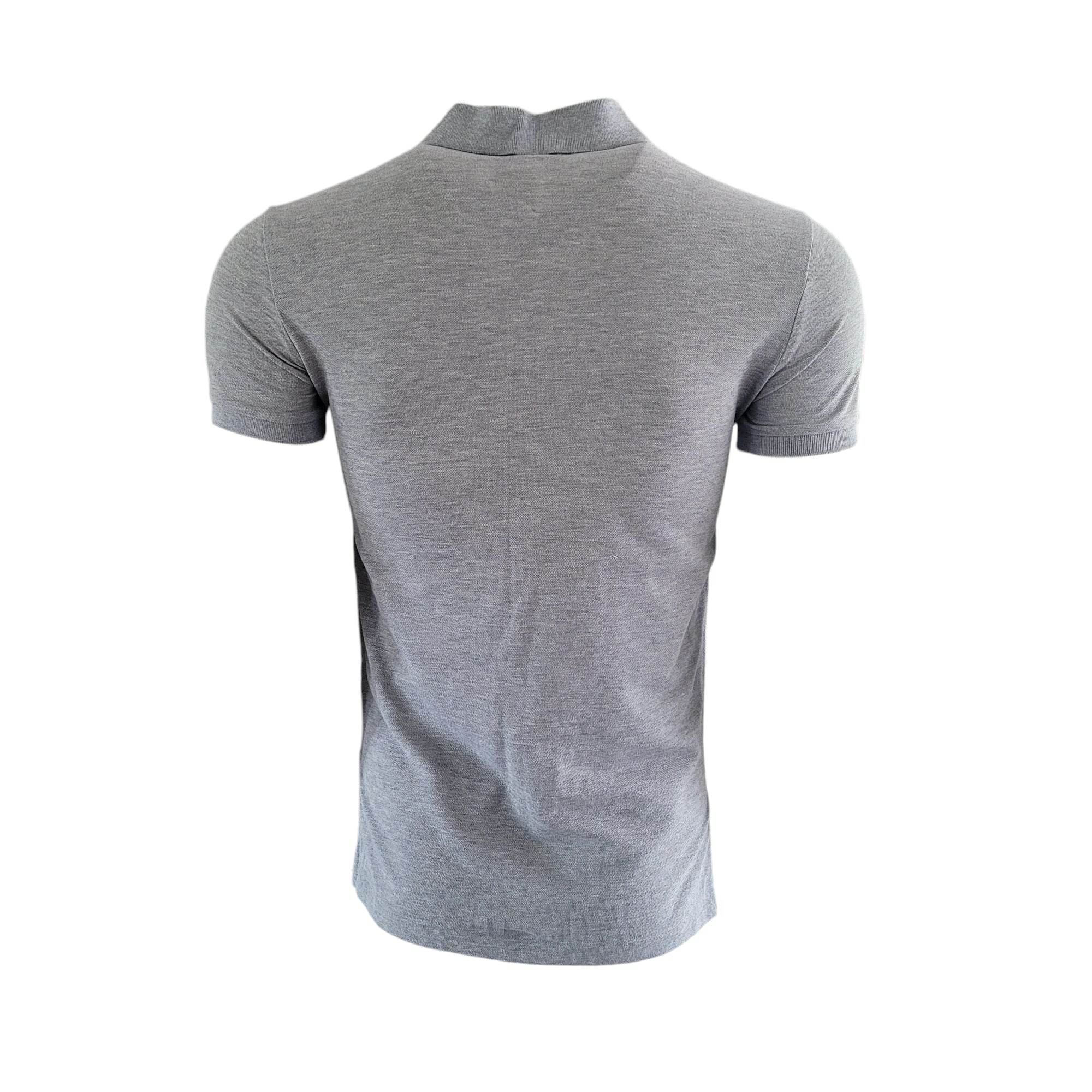 Polo Ralph Lauren Grey Custom Fit Polo Shirt – Size S - USASTARFASHION