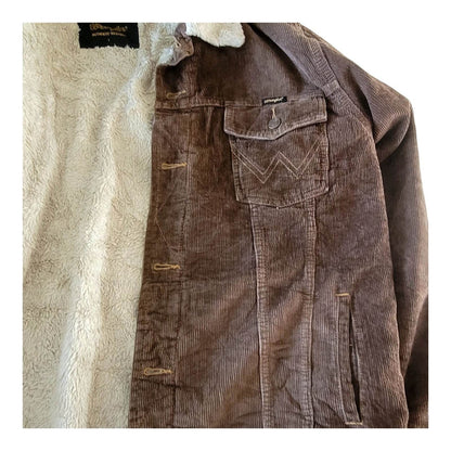 Wrangler Western Sherpa Corduroy Jacket – Size L - USASTARFASHION