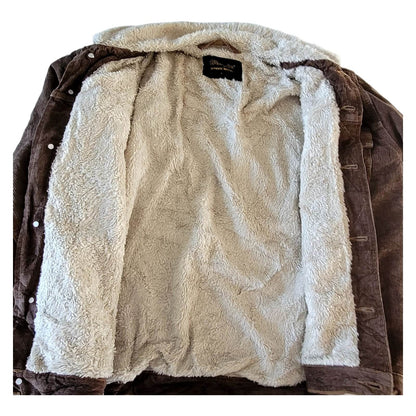 Wrangler Western Sherpa Corduroy Jacket – Size L - USASTARFASHION