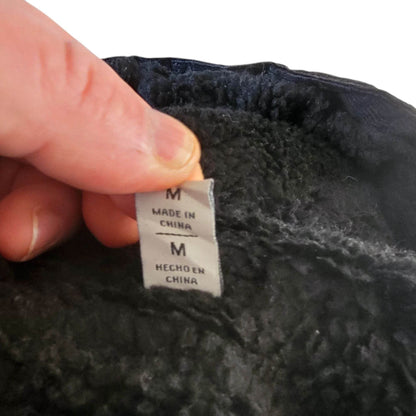 Levi’s Black Corduroy Sherpa Jacket with Hood – Size M - USASTARFASHION