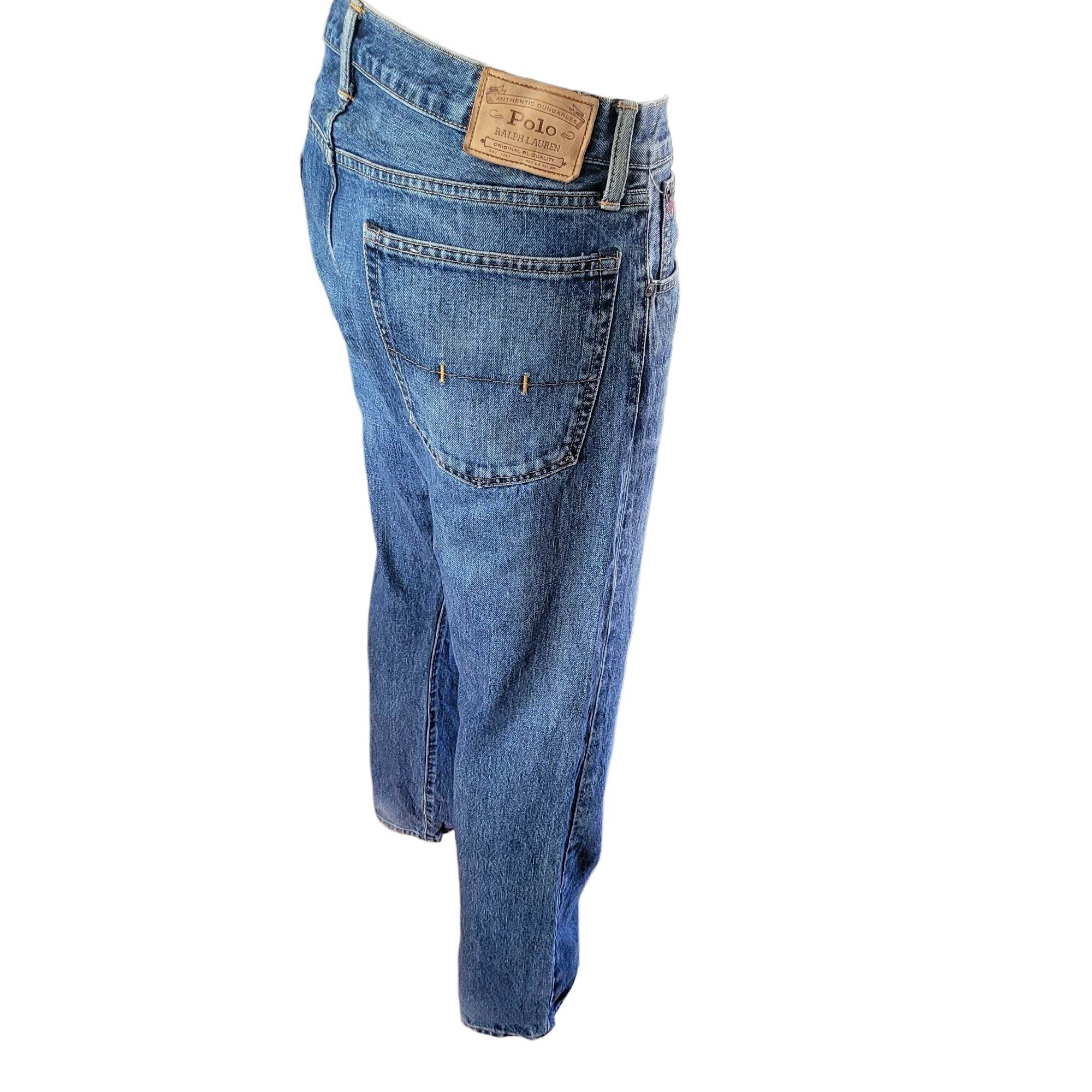 Polo Ralph Lauren Varick Slim Straight Jeans - Size 36x30 - USASTARFASHION