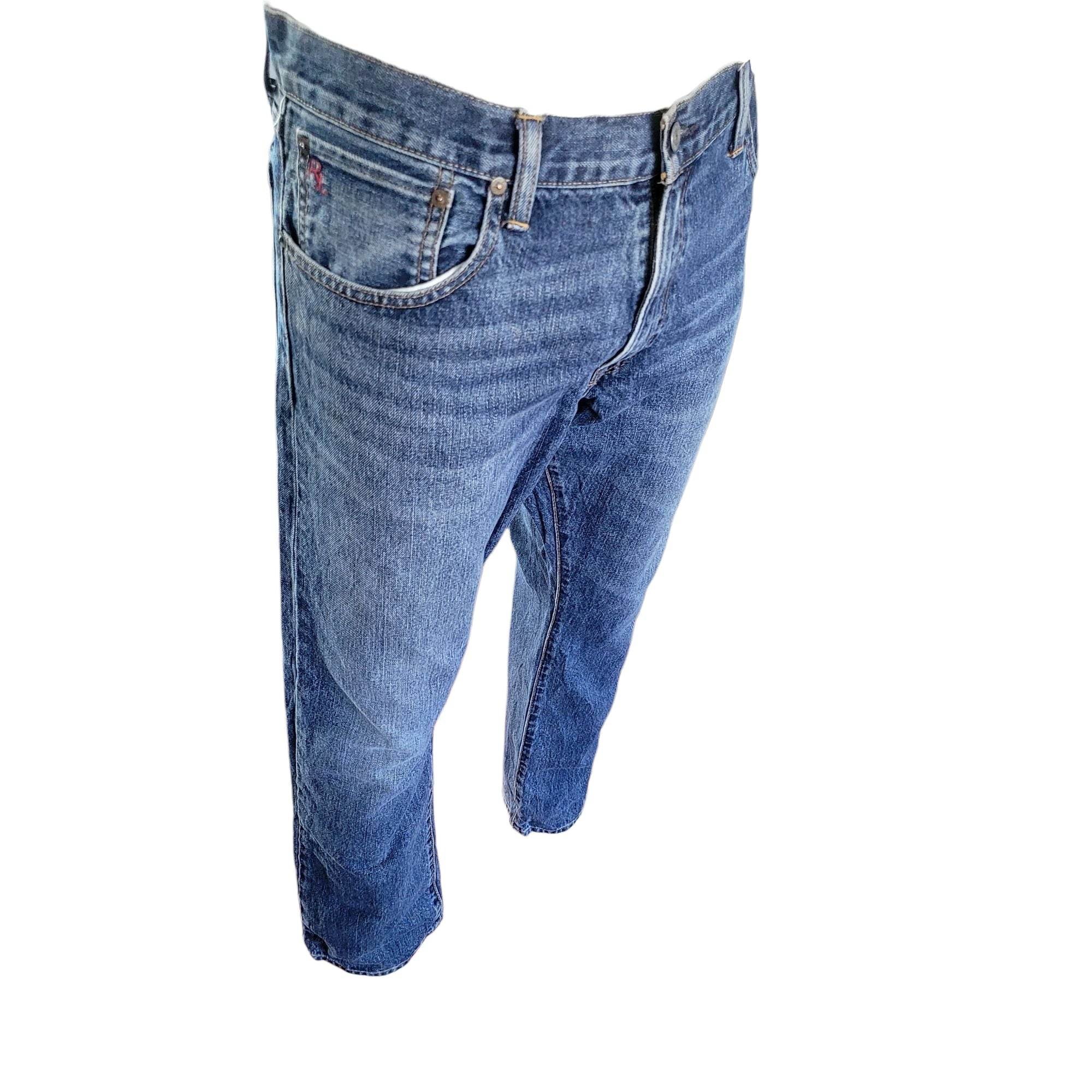 Polo Ralph Lauren Varick Slim Straight Jeans - Size 36x30 - USASTARFASHION