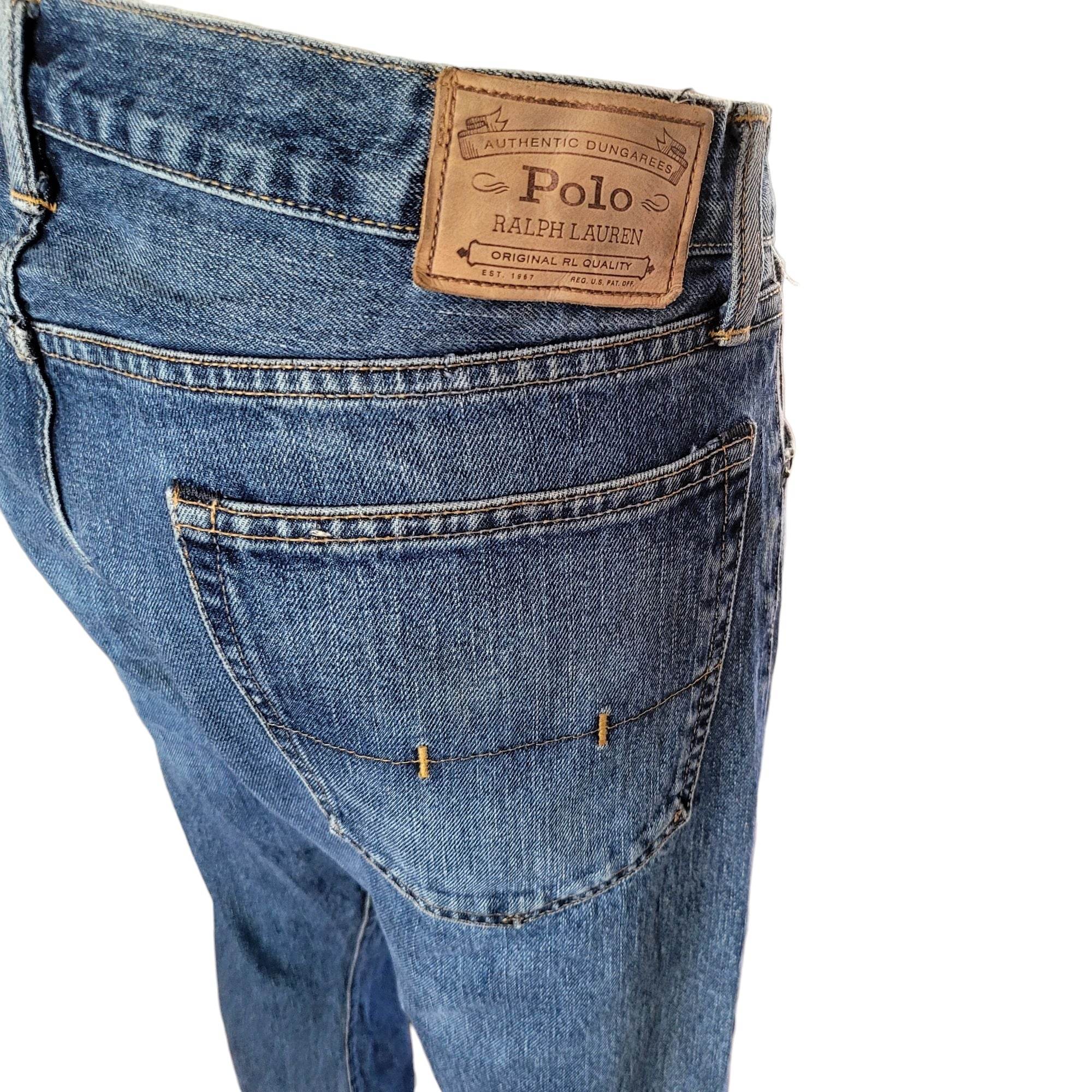 Polo Ralph Lauren Varick Slim Straight Jeans - Size 36x30 - USASTARFASHION