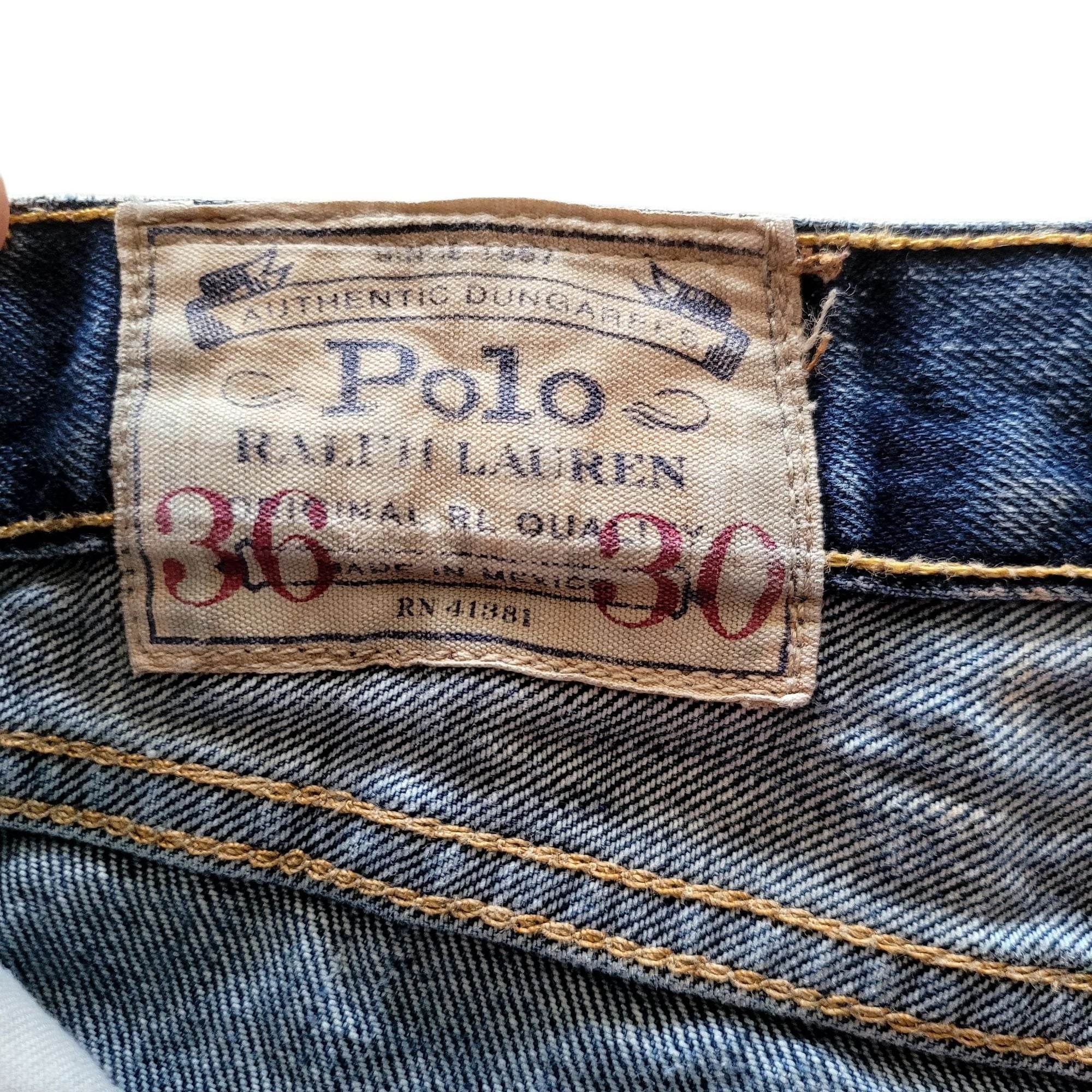 Polo Ralph Lauren Varick Slim Straight Jeans - Size 36x30 - USASTARFASHION