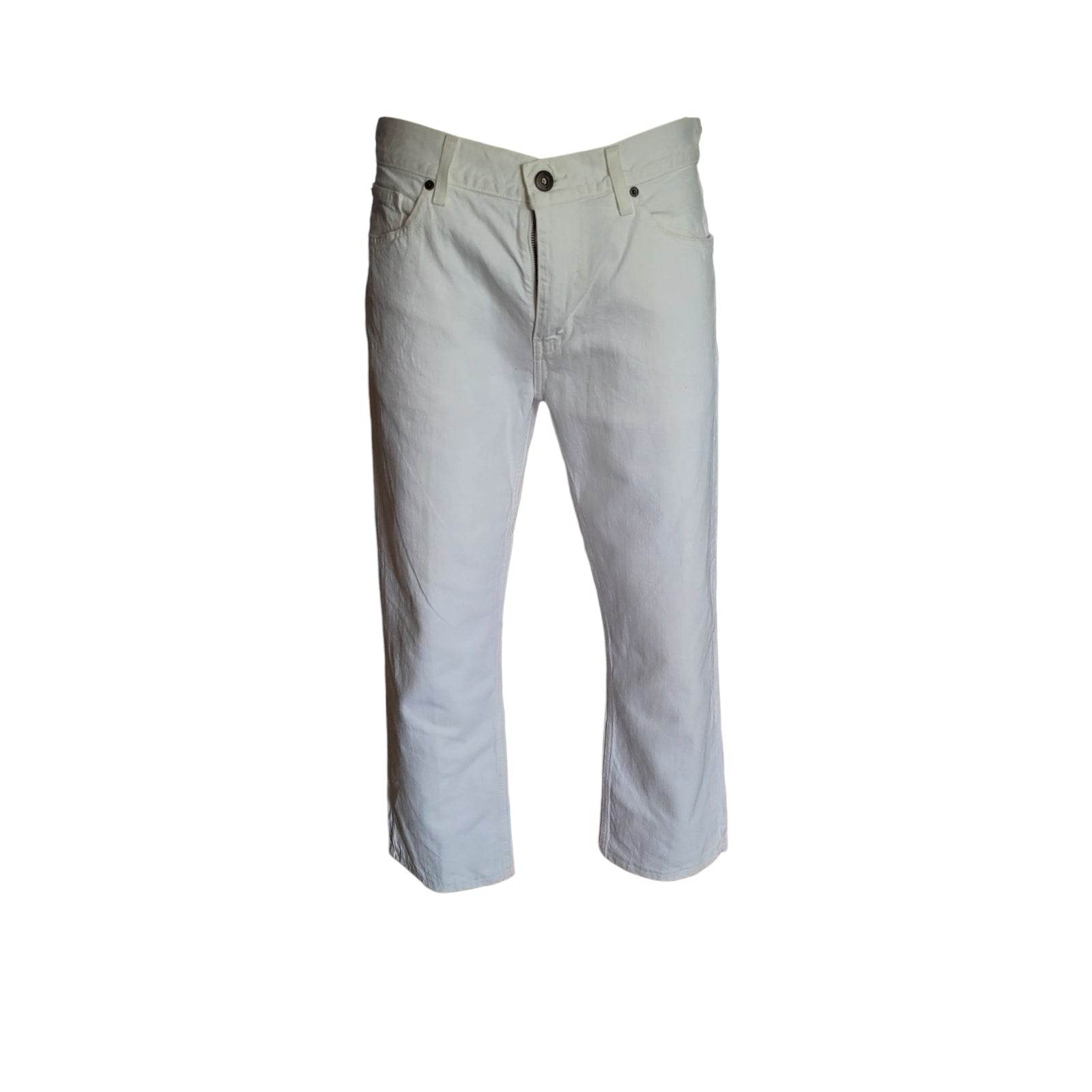 Tommy Hilfiger Men’s White Straight Fit Jeans – Size 32x30 - USASTARFASHION