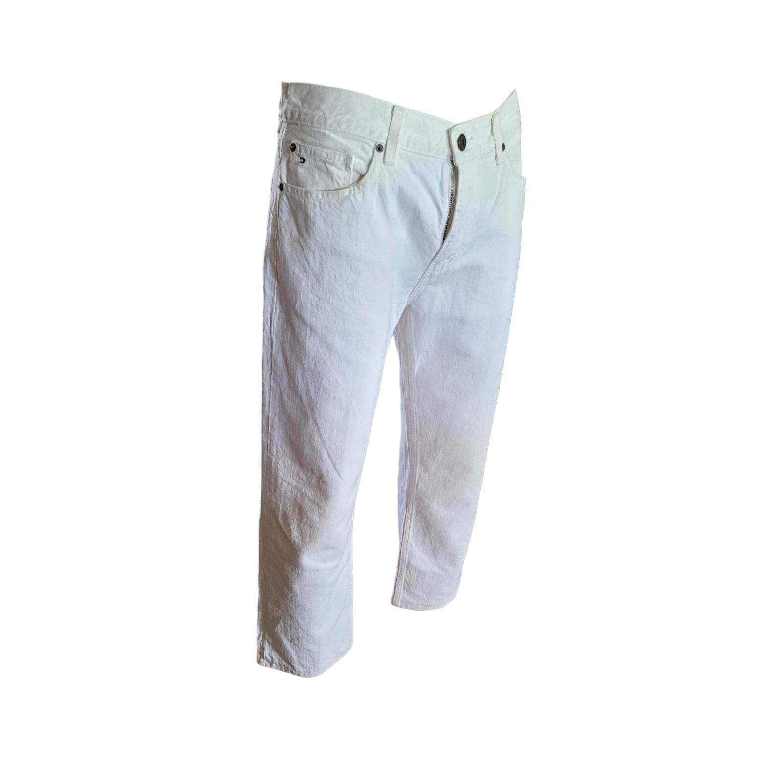 Tommy Hilfiger Men’s White Straight Fit Jeans – Size 32x30 - USASTARFASHION