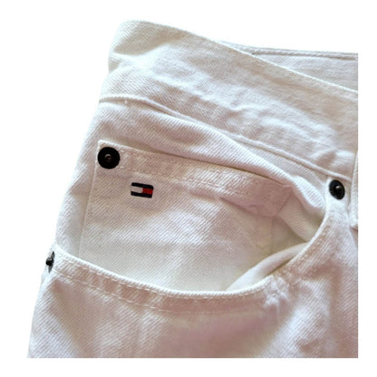 Tommy Hilfiger Men’s White Straight Fit Jeans – Size 32x30 - USASTARFASHION