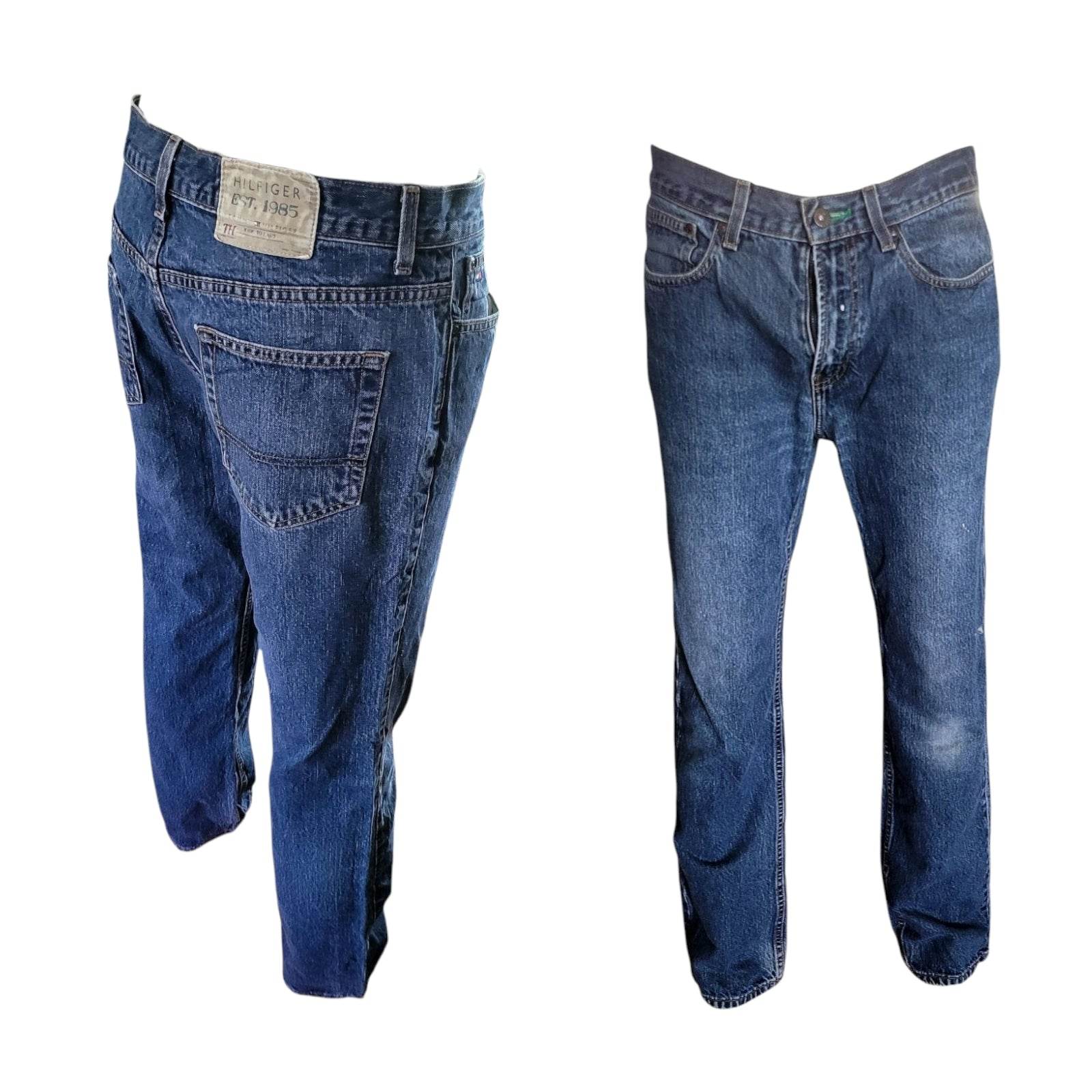 Tommy Hilfiger Men’s Blue Denim Jeans – Size 33x34 - USASTARFASHION