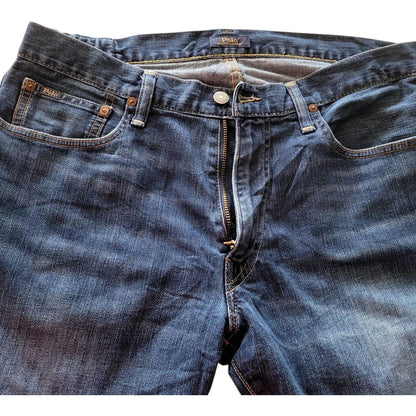 Polo Ralph Lauren Men's Blue Denim Jeans - 34x32 - USASTARFASHION