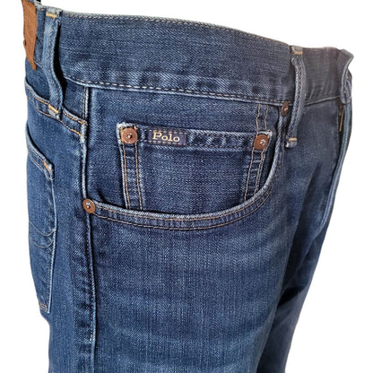 Polo Ralph Lauren Men's Blue Denim Jeans - 34x32 - USASTARFASHION