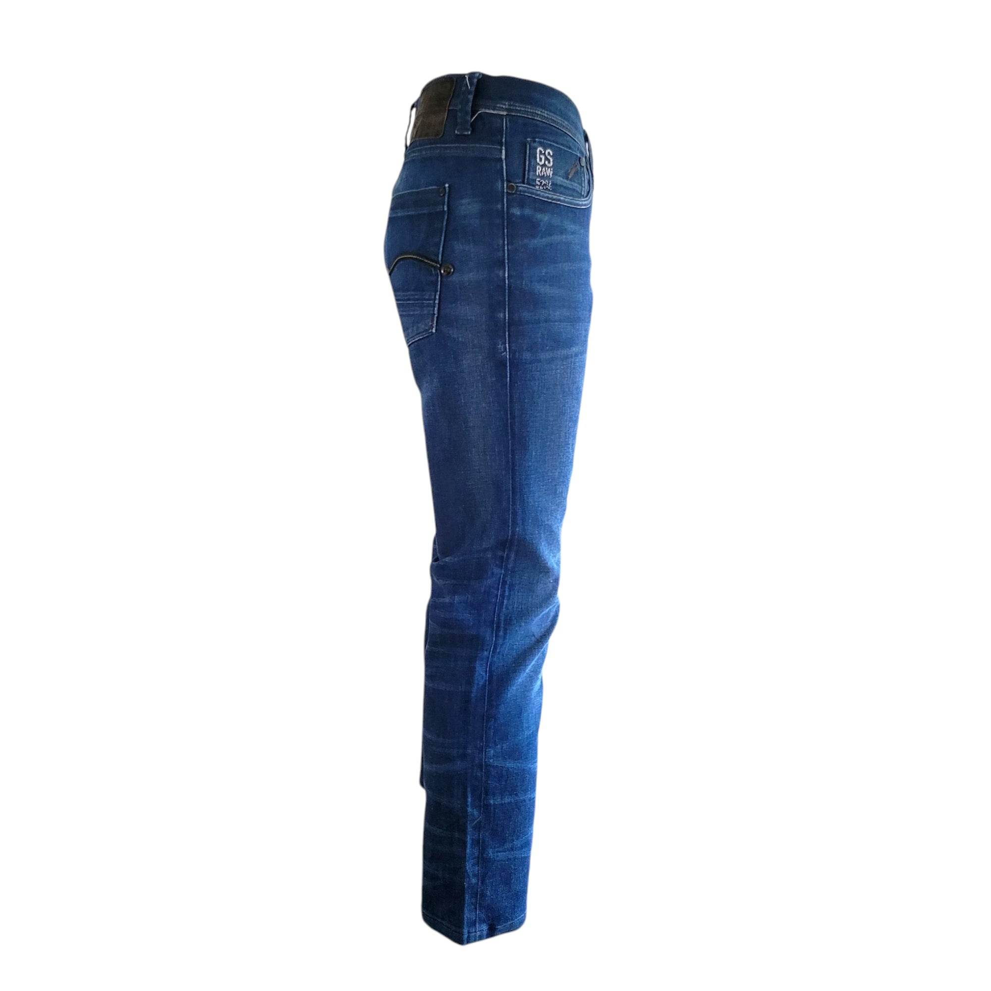 G - Star RAW Men's Blue Slim Fit Jeans – W40 L34 - USASTARFASHION