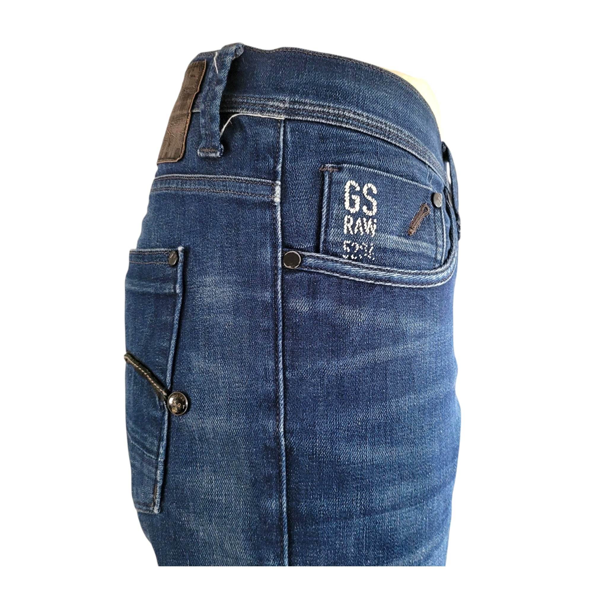 G - Star RAW Men's Blue Slim Fit Jeans – W40 L34 - USASTARFASHION