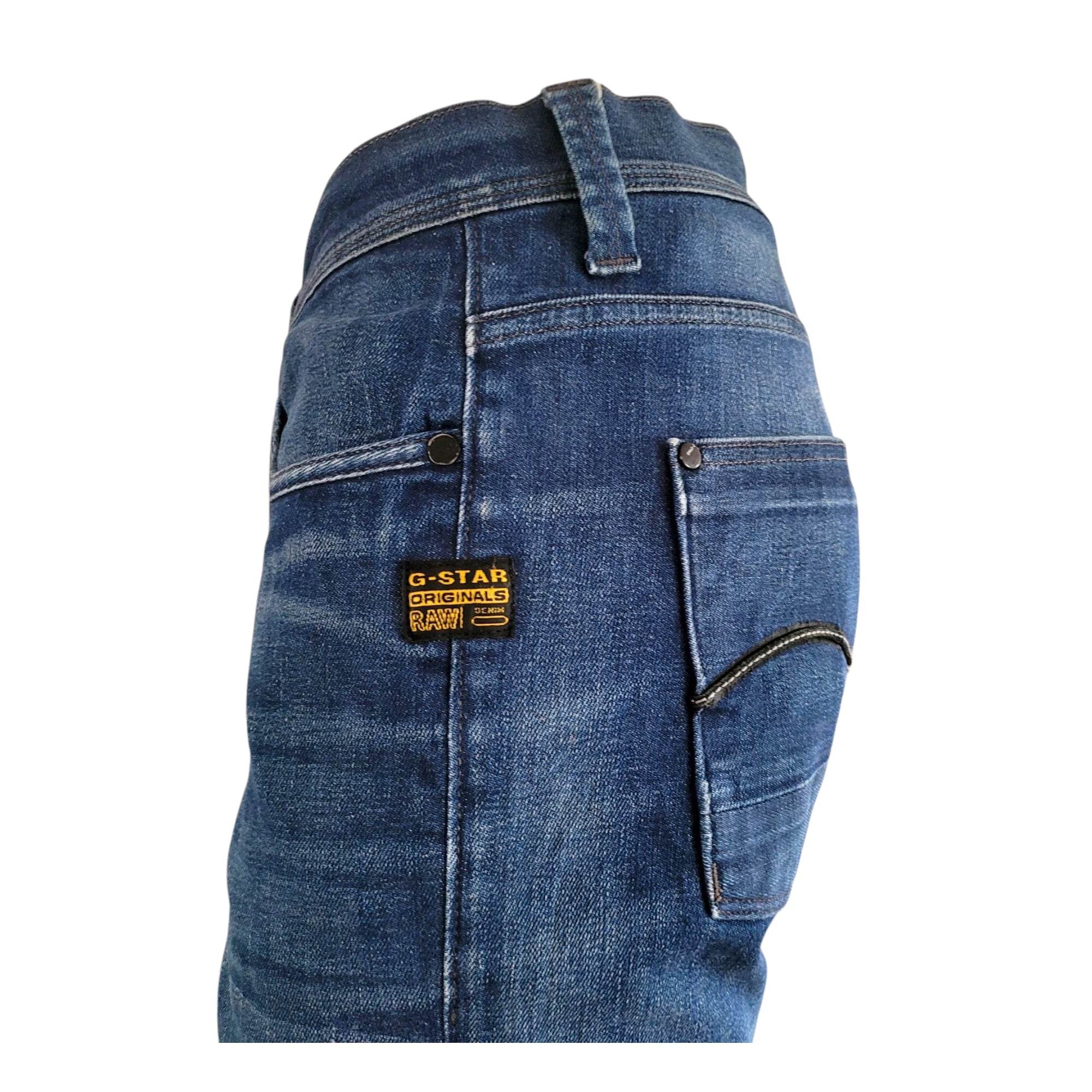 G - Star RAW Men's Blue Slim Fit Jeans – W40 L34 - USASTARFASHION