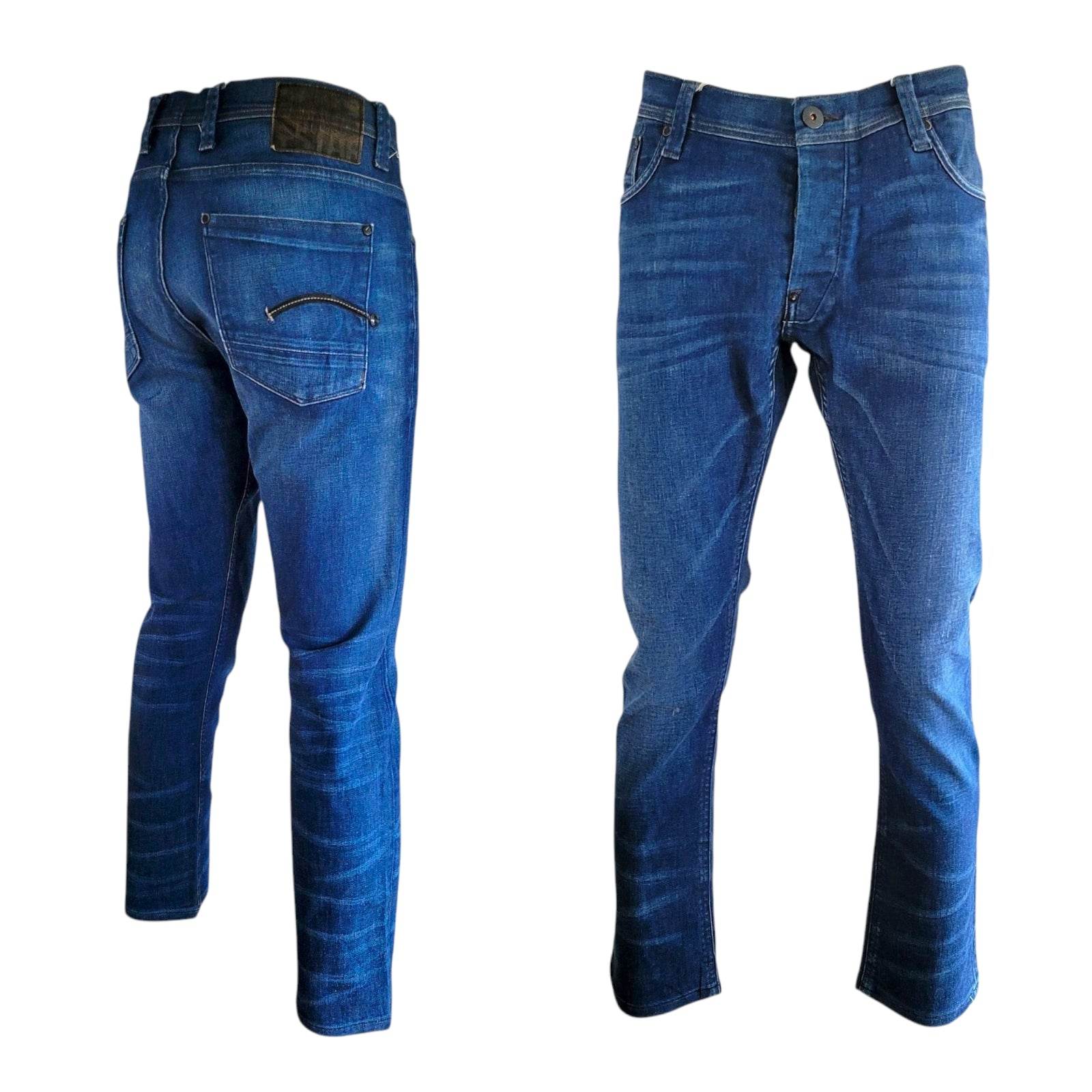 G - Star RAW Men's Blue Slim Fit Jeans – W40 L34 - USASTARFASHION