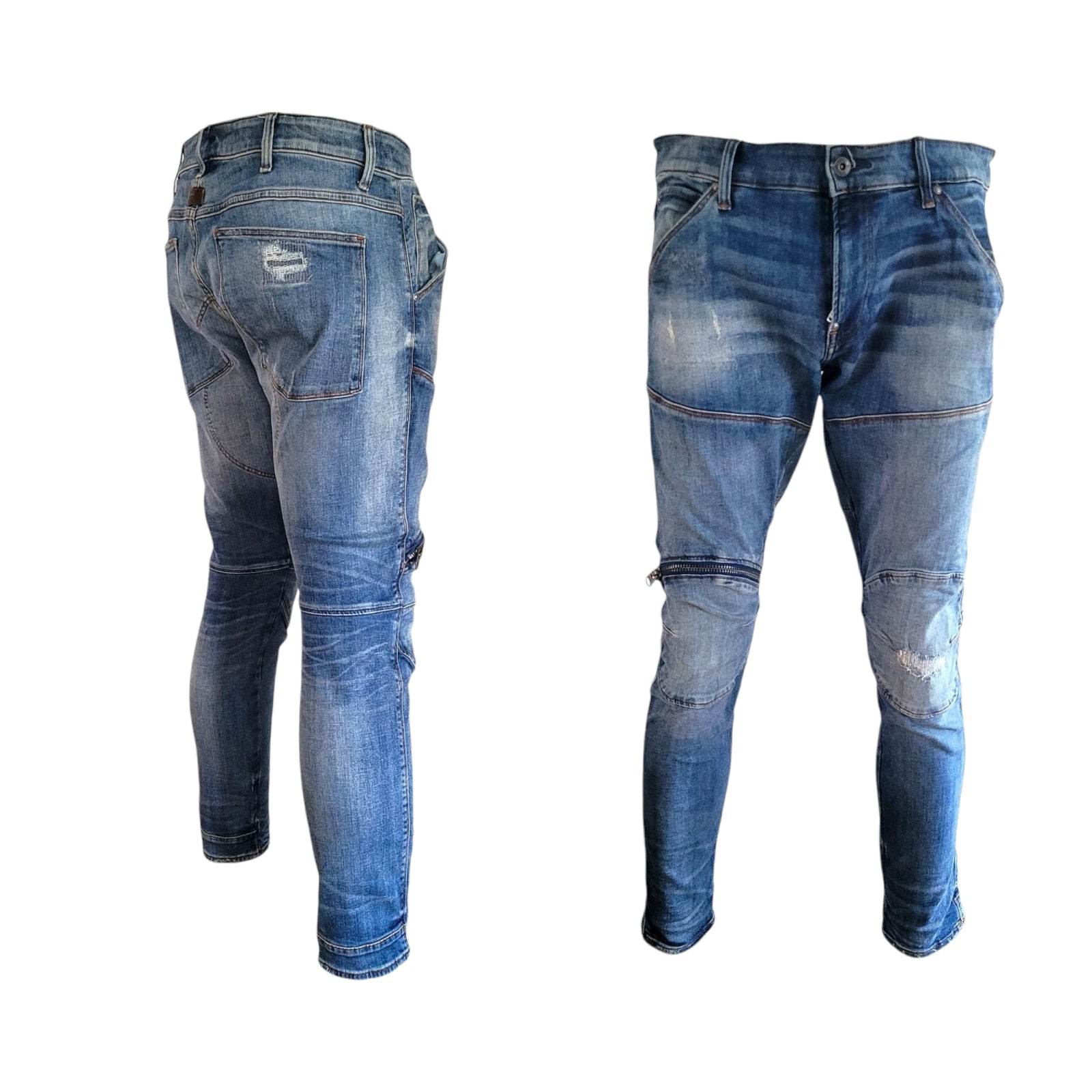 G - Star RAW 5620 3D Zip Knee Skinny Jeans – W33 L30 - USASTARFASHION