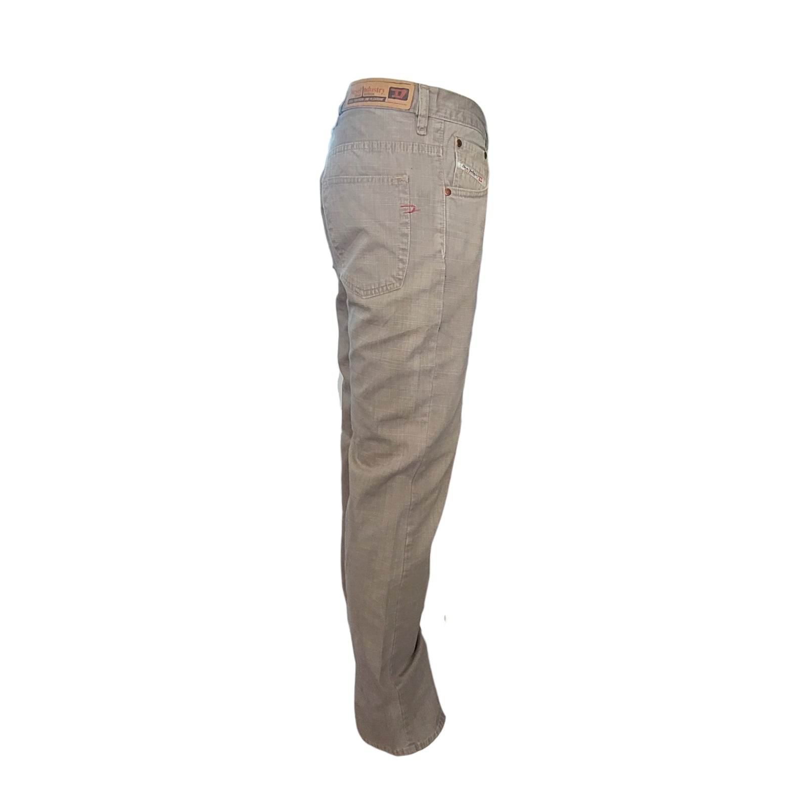 Diesel Industry Beige Jeans – W33 L34 - USASTARFASHION