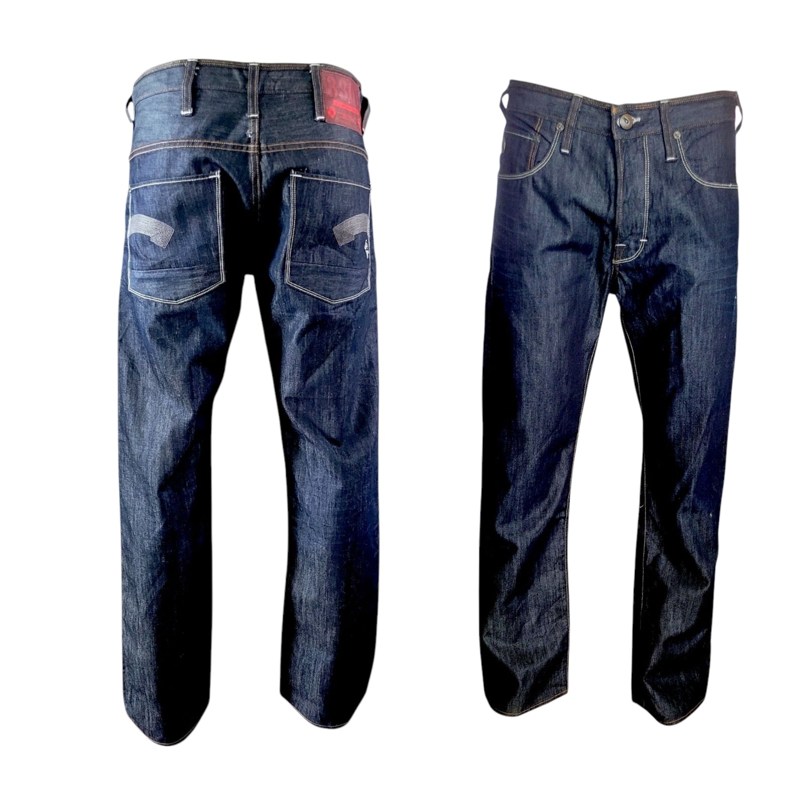 G - Star RAW 3301 Denim Jeans – W33 L32 – GS Raw Logo - USASTARFASHION