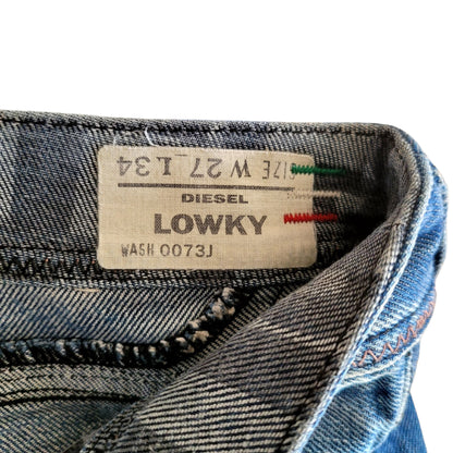 Diesel Lowky W27 L34 Women’s Distressed Bootcut Jeans – Italy - USASTARFASHION