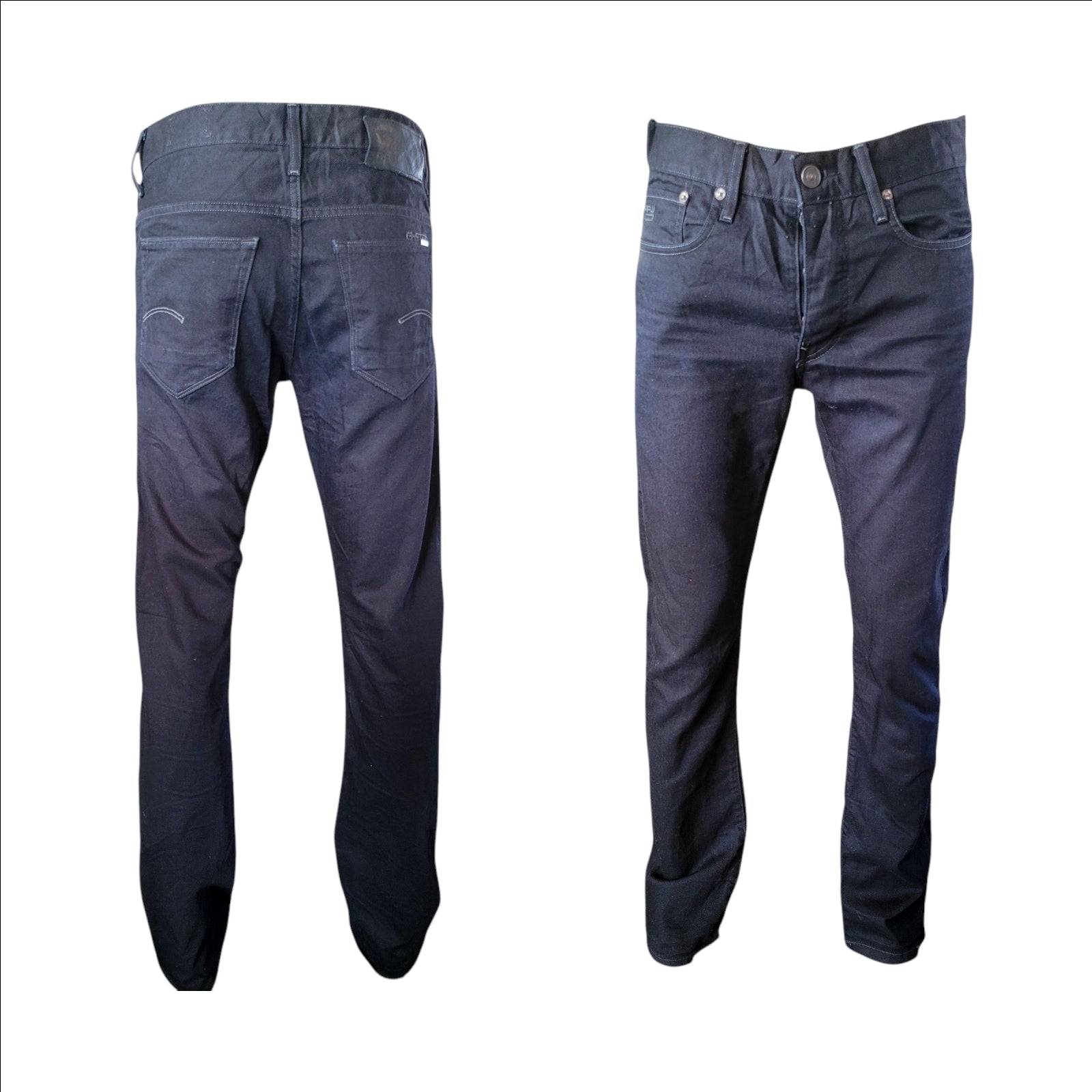 Vintage G-Star RAW 3301 Slim W33 L34 Made in Italy Jeans - USASTARFASHION