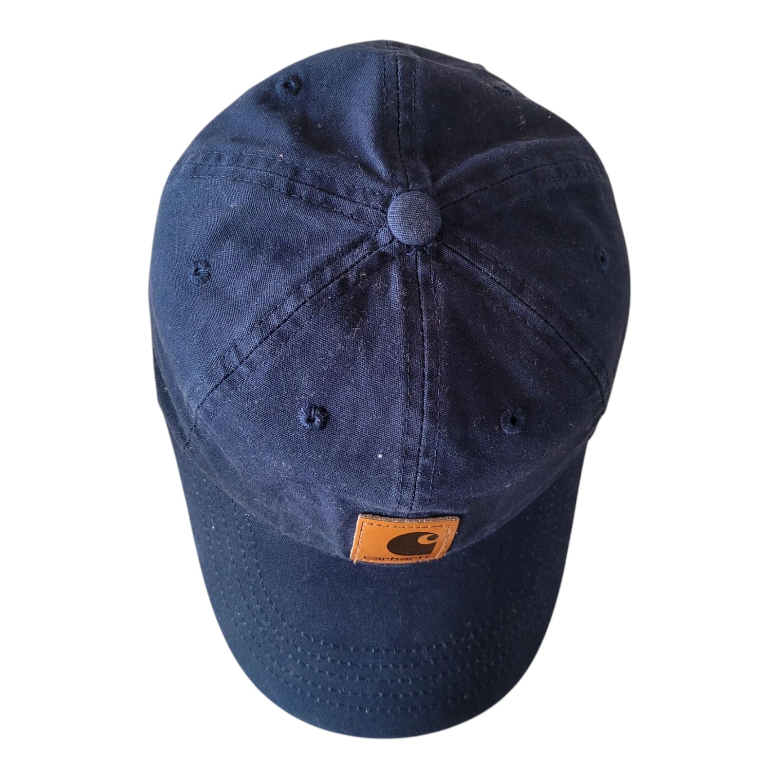 Used Carhartt WIP Madison Logo Cap – Navy Blue – One Size - USASTARFASHION