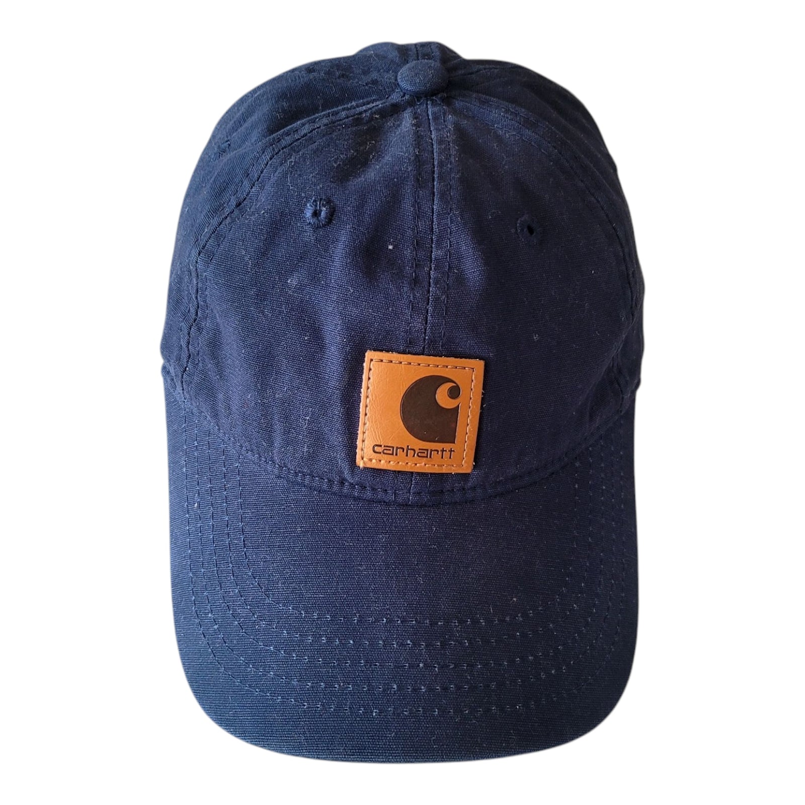 Used Carhartt WIP Madison Logo Cap – Navy Blue – One Size - USASTARFASHION