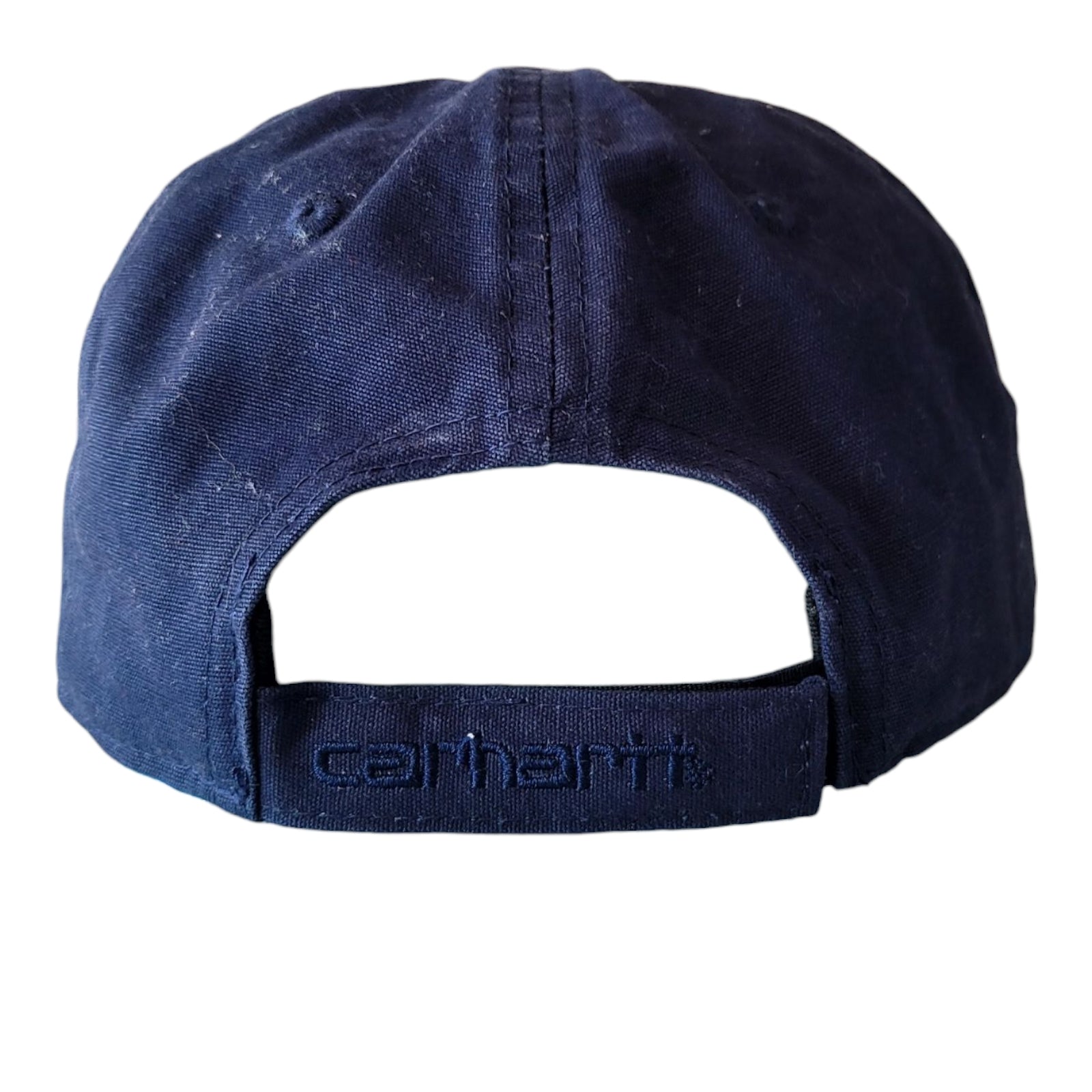 Used Carhartt WIP Madison Logo Cap – Navy Blue – One Size - USASTARFASHION
