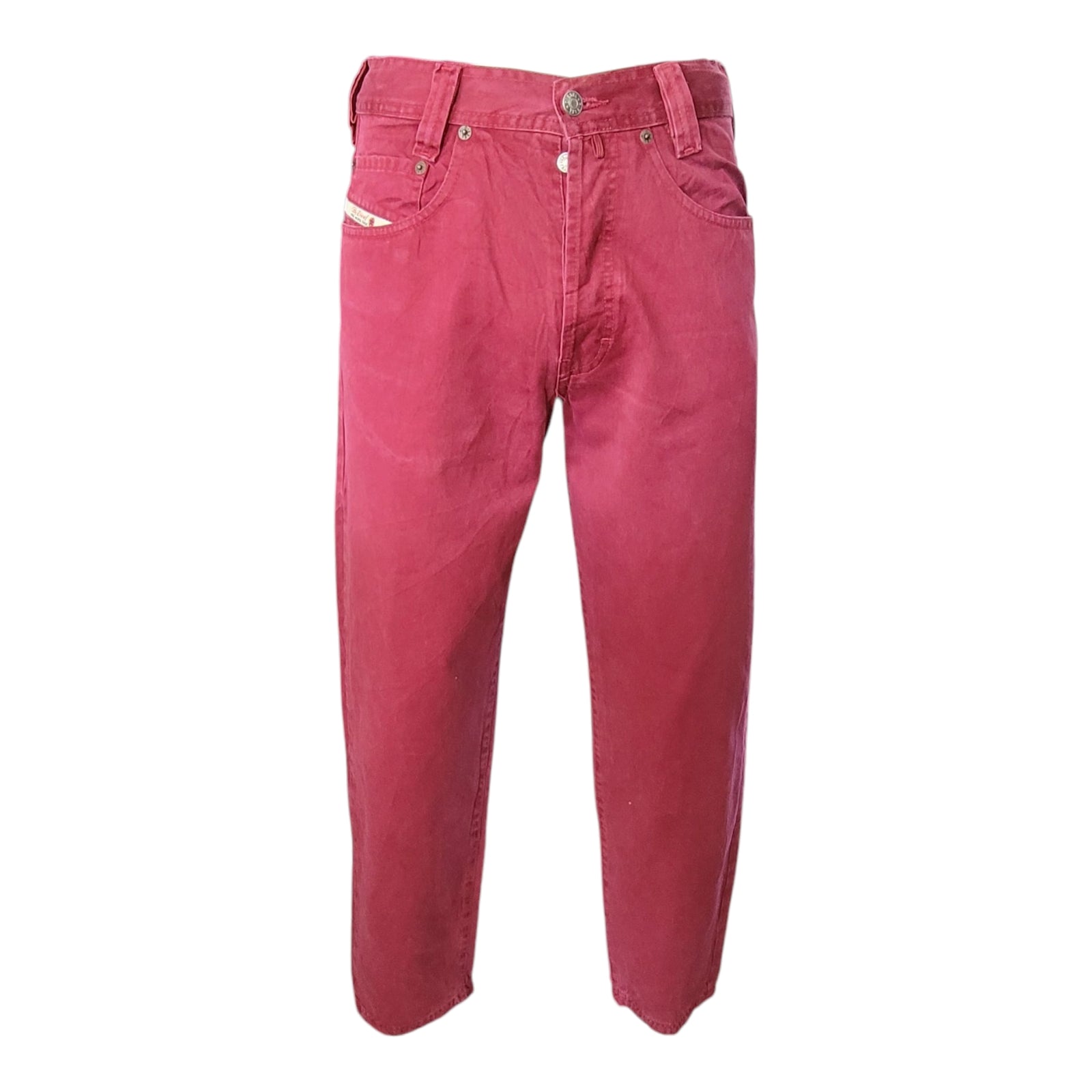 Vintage Diesel Saddle Red Jeans – W28 L29 – Made in Italy - USASTARFASHION