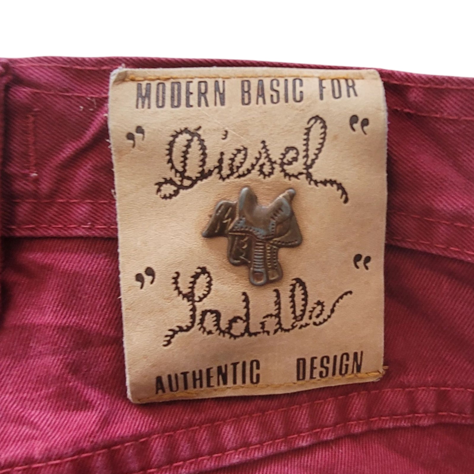 Vintage Diesel Saddle Red Jeans – W28 L29 – Made in Italy - USASTARFASHION