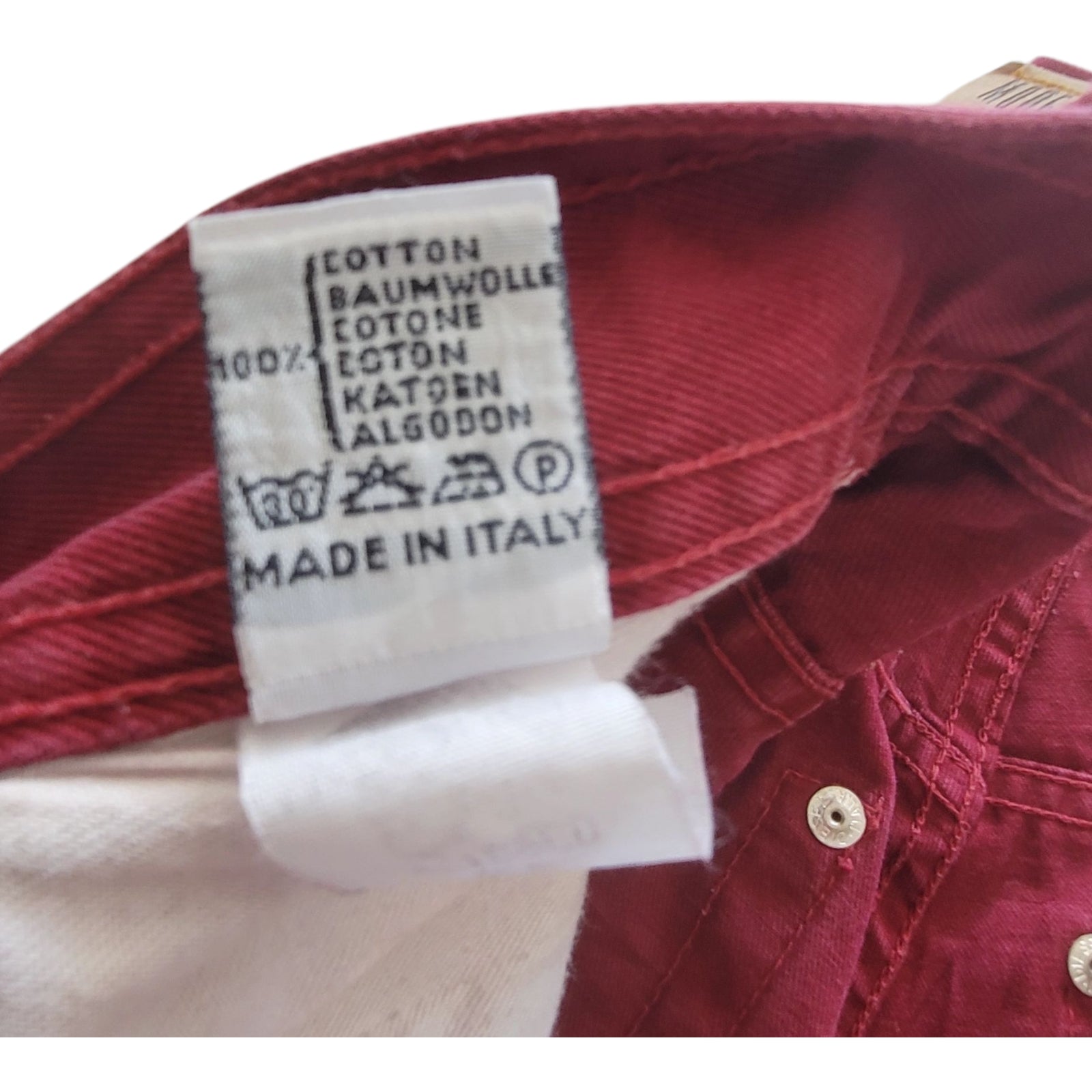 Vintage Diesel Saddle Red Jeans – W28 L29 – Made in Italy - USASTARFASHION