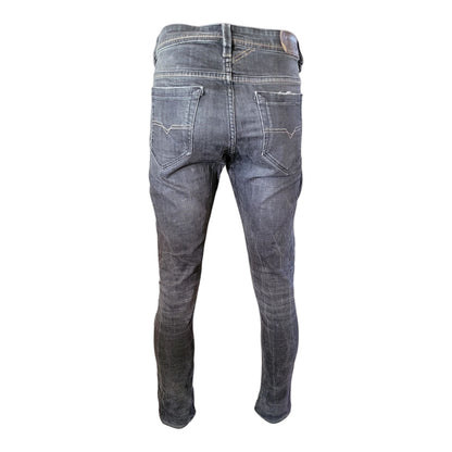 Vintage Diesel Industry Italy Jeans – W34 – Tapered Fit – Dark Grey - USASTARFASHION
