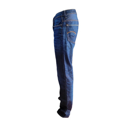 Vintage G-Star 3301 Low Tapered Jeans – W32 L34 – Dark Blue - USASTARFASHION