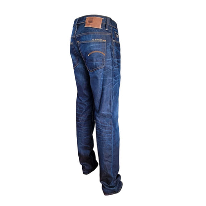Vintage G-Star 3301 Low Tapered Jeans – W32 L34 – Dark Blue - USASTARFASHION