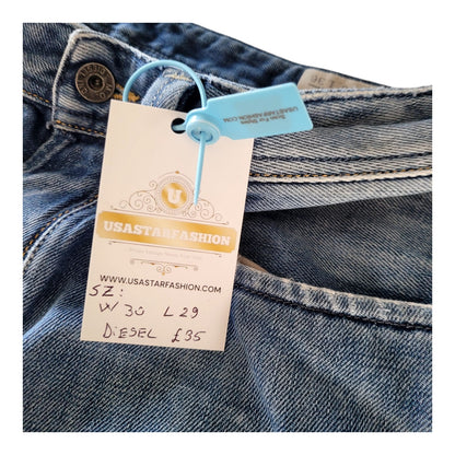 Vintage Diesel Larkee Straight Jeans – W30 L29 – Light Wash Denim - USASTARFASHION