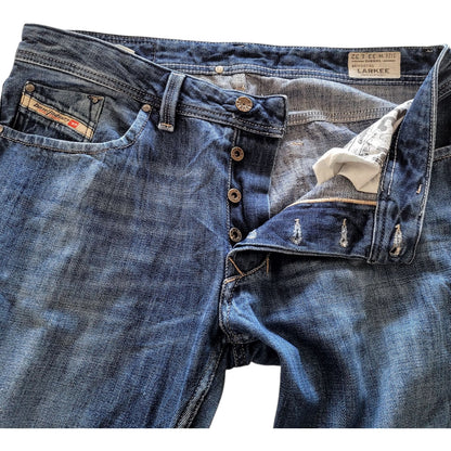 Vintage Diesel Larkee Jeans W33 L32 – Wash 0074G – Straight Fit - USASTARFASHION
