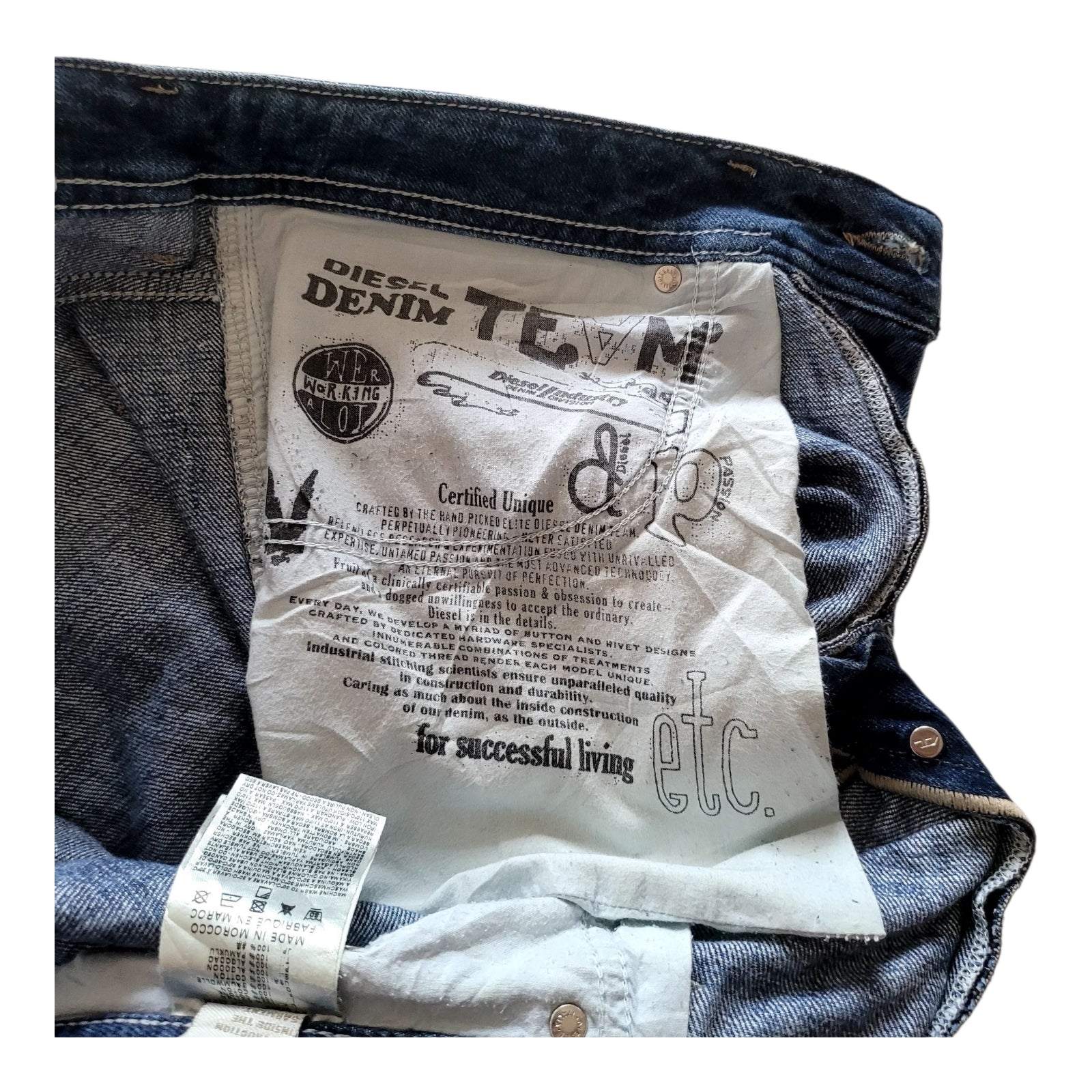 Vintage Diesel Larkee Jeans W33 L32 – Wash 0074G – Straight Fit - USASTARFASHION