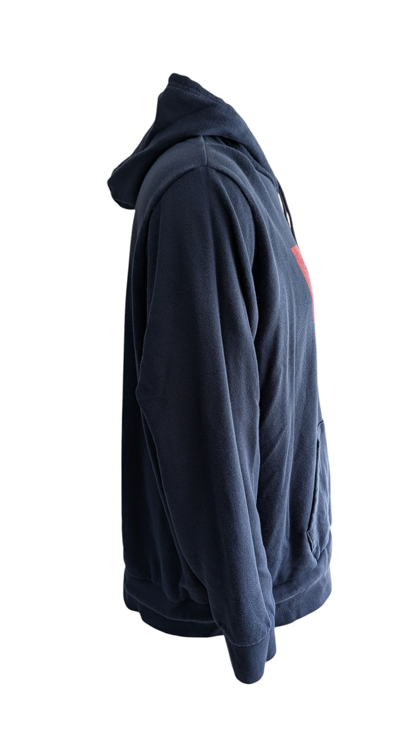 Levi’s Men’s Hoodie XXL Navy Blue Red Batwing Logo Pullover Kangaroo Pocket - USASTARFASHION