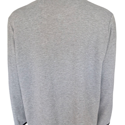 Adidas Golf Men’s 1/4 Zip Pullover Sweater 2XL Gray Performance Knit Long Sleeve - USASTARFASHION